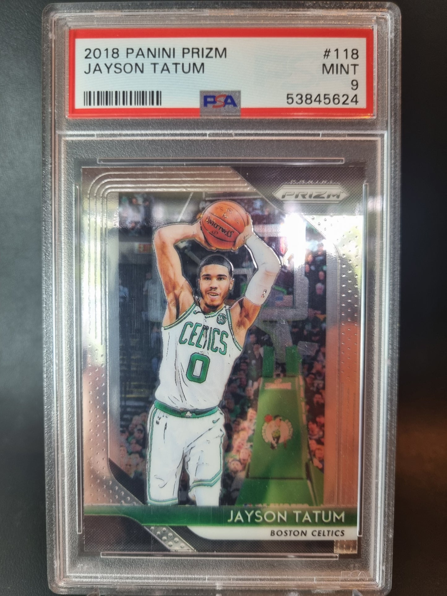 2018 Panini Prizm #118 Jayson Tatum PSA 9 Mint