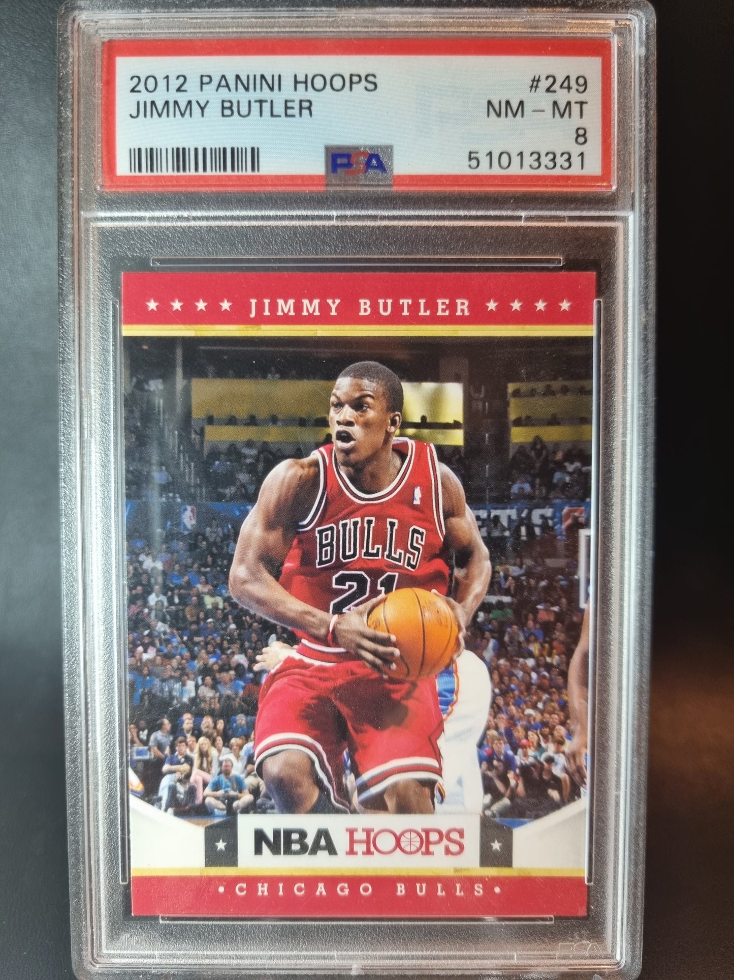 2012 Panini Hoops #249 Jimmy Butler Rookie Card PSA 8 Near Mint