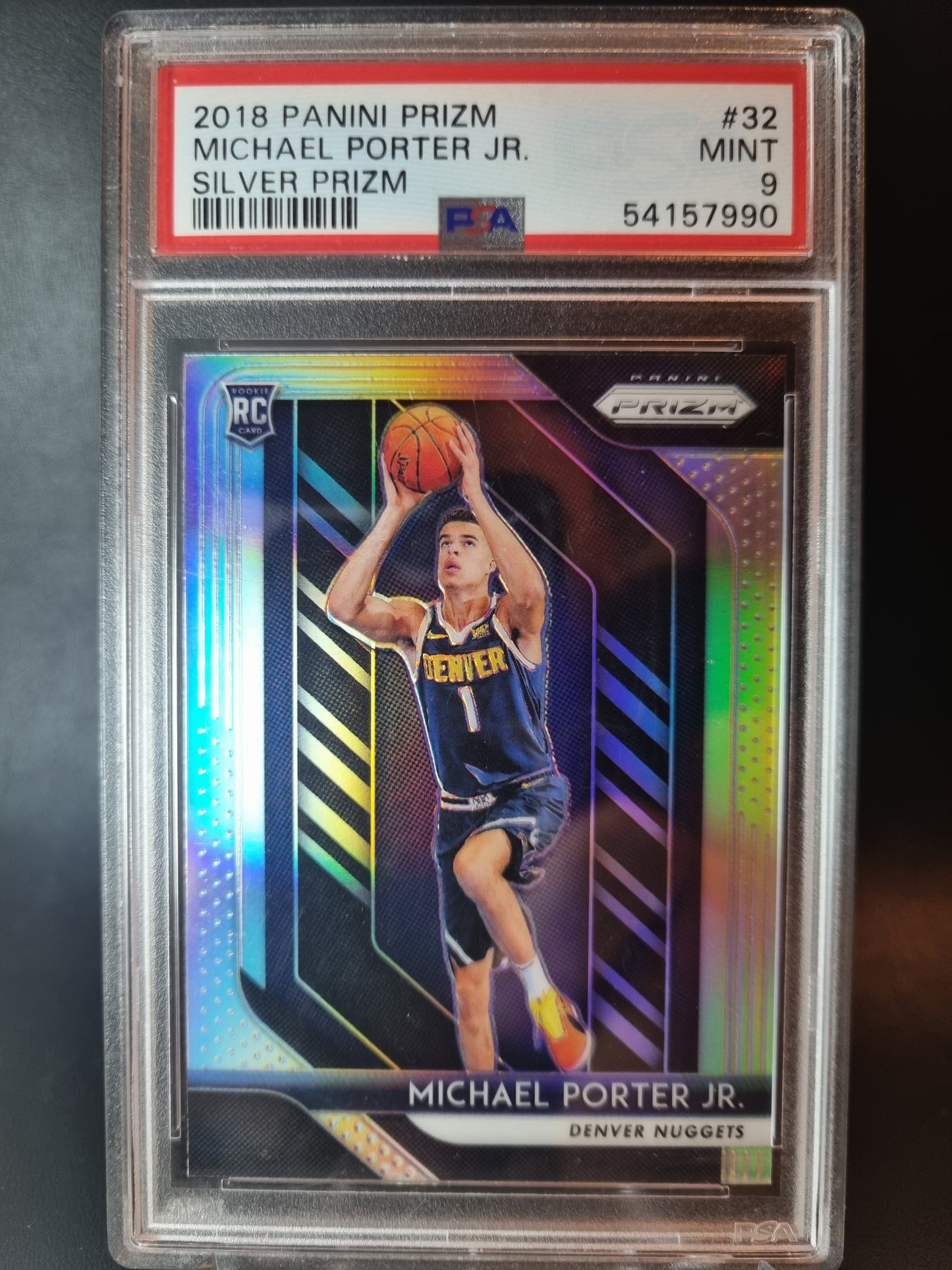 2018 Panini Prizm #32 Michael Porter Junior Rookie Card Silver PSA 9 Mint