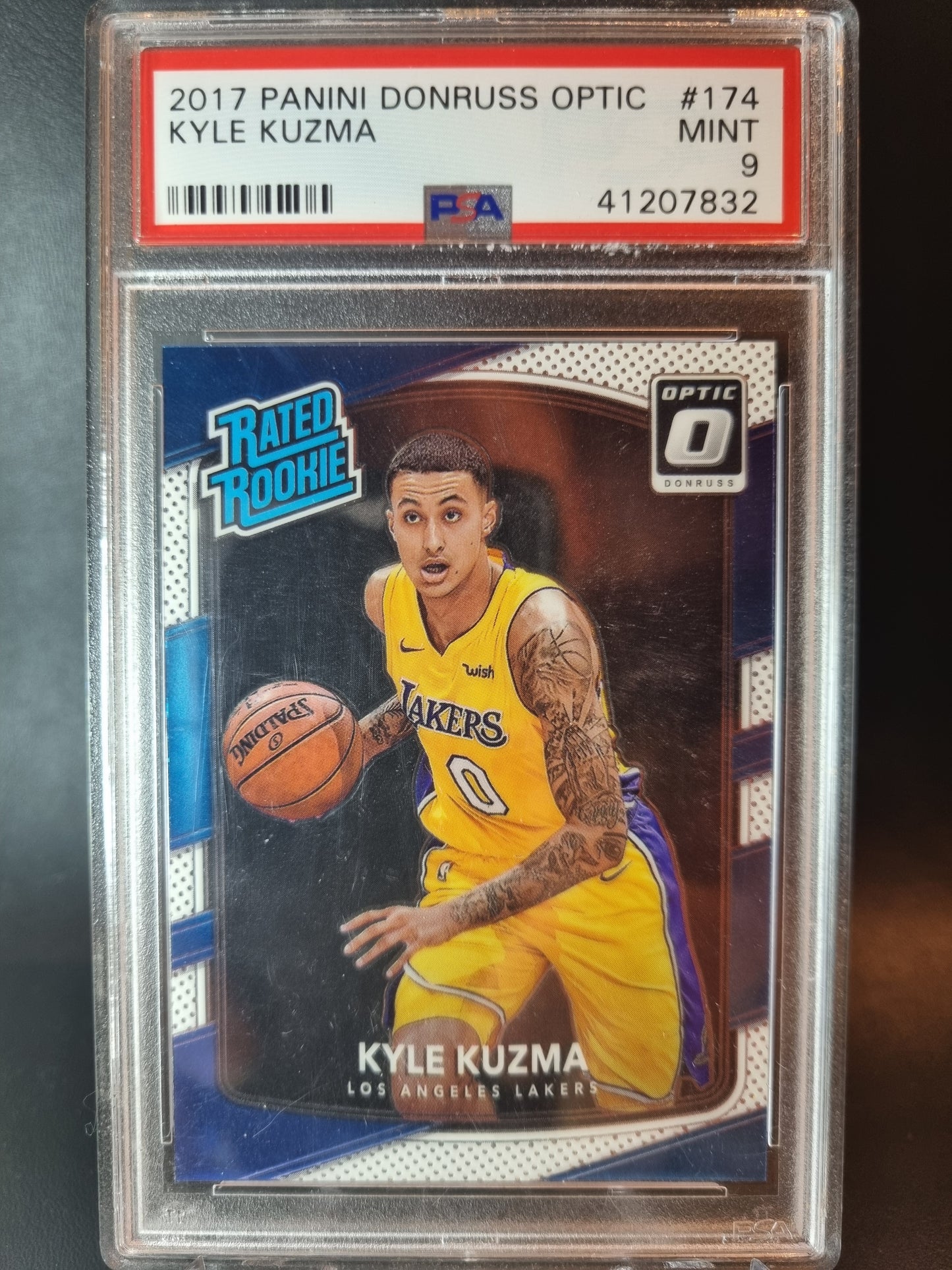 2017 Panini Donruss Optic #174 Kyle Kazuma Rookie Card PSA 9 Mint