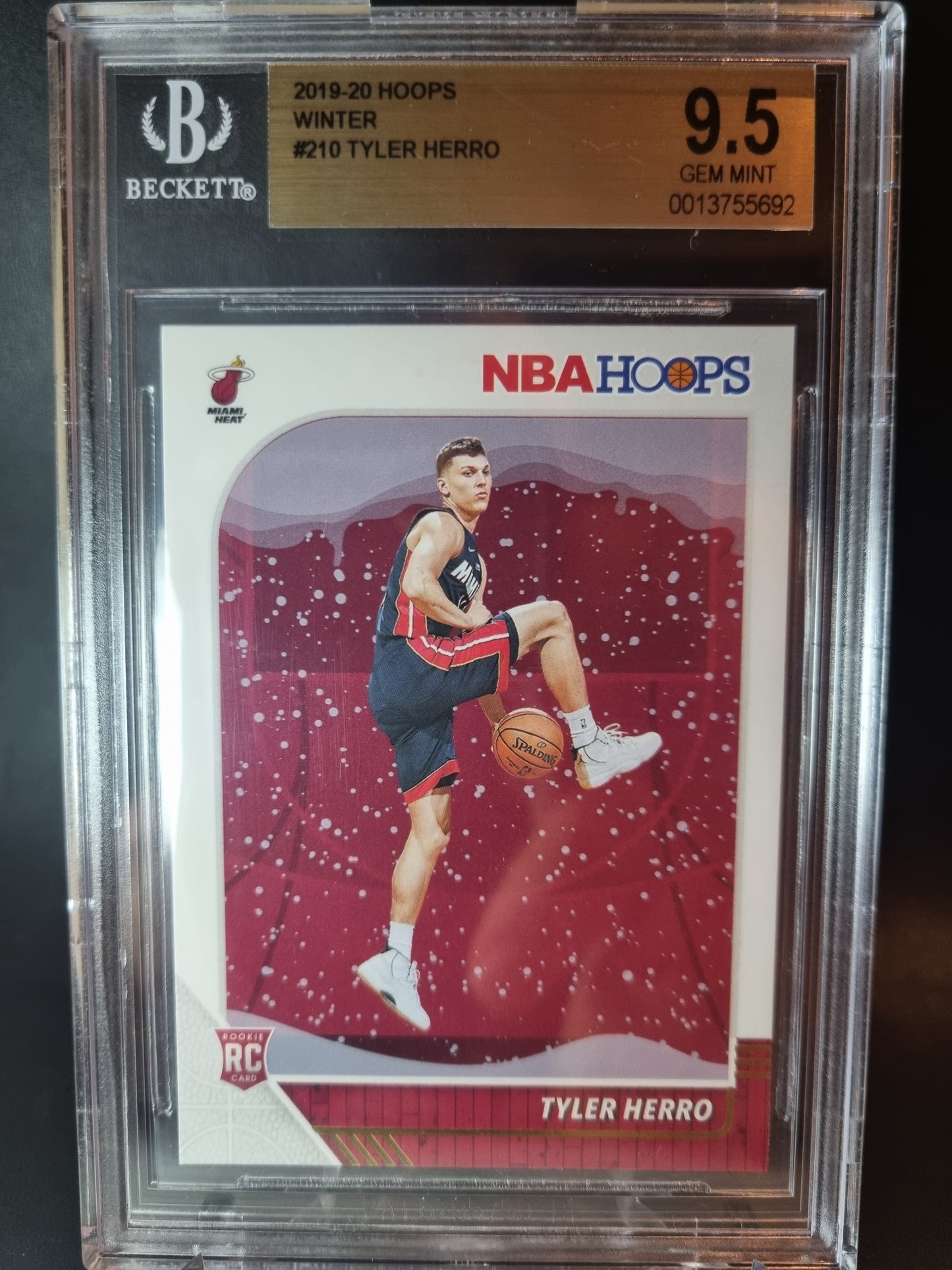 2019 Hoops Tyler Herro Rookie Card BGS 9.5 Gem Mint