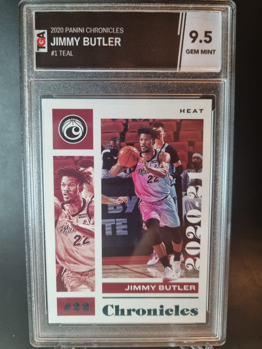 2020 Panini Chronicles Teal #1 Jimmy Butler TGA 9.5 Gem Mint