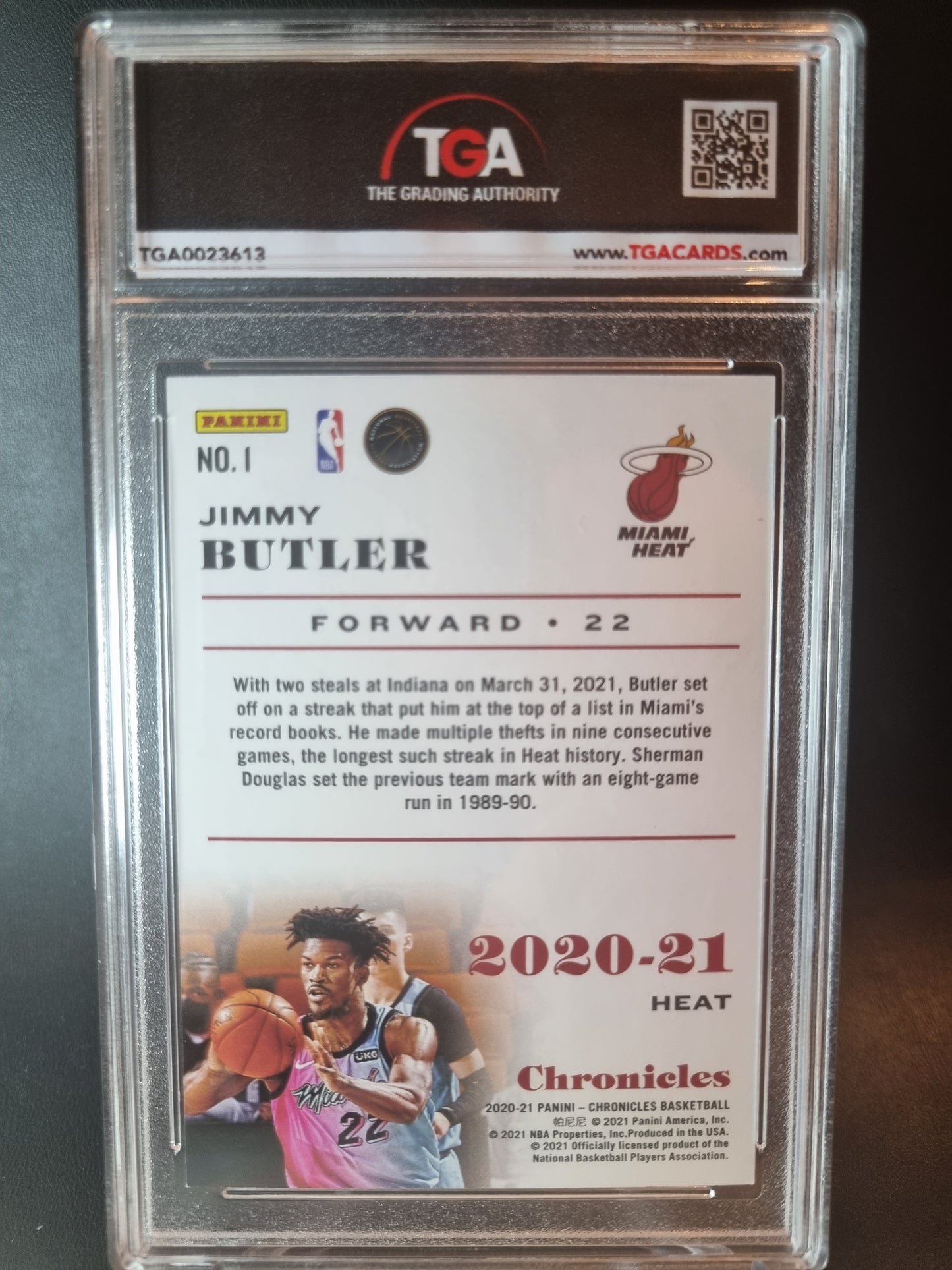 2020 Panini Chronicles Teal #1 Jimmy Butler TGA 9.5 Gem Mint