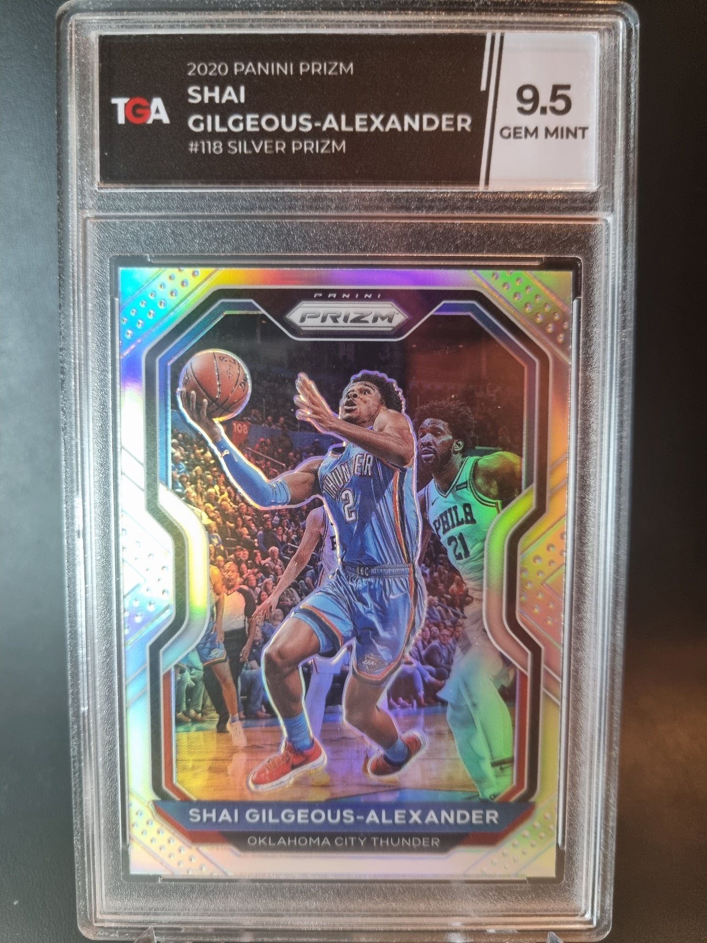 2020 Panini Prizm Silver #118 Shai Gilgeous Alexander TGA 9.5 Gem Mint