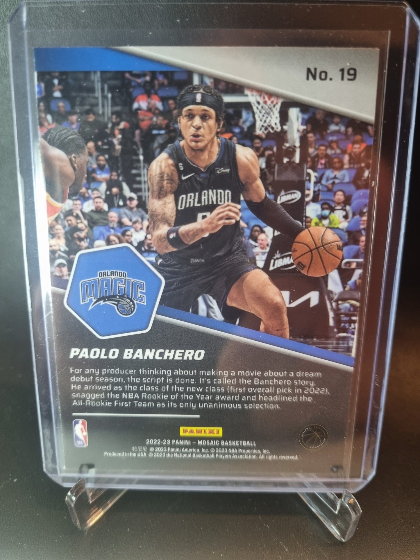 2022-23 Panini Mosaic Breakaway #19 Paolo Banchero Rookie Card