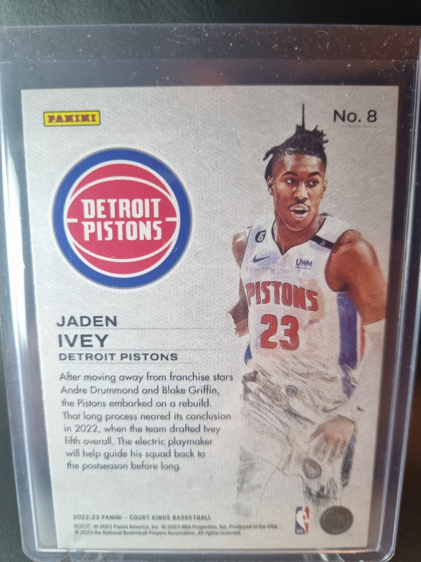 2022-23 Panini Court Kings #8 Jaden Ivey Rookie Card