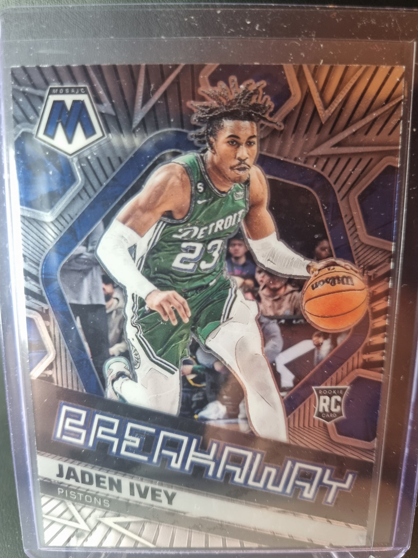 2022-23 Panini Mosaic Breakaway #15 Jaden Ivey Rookie Card