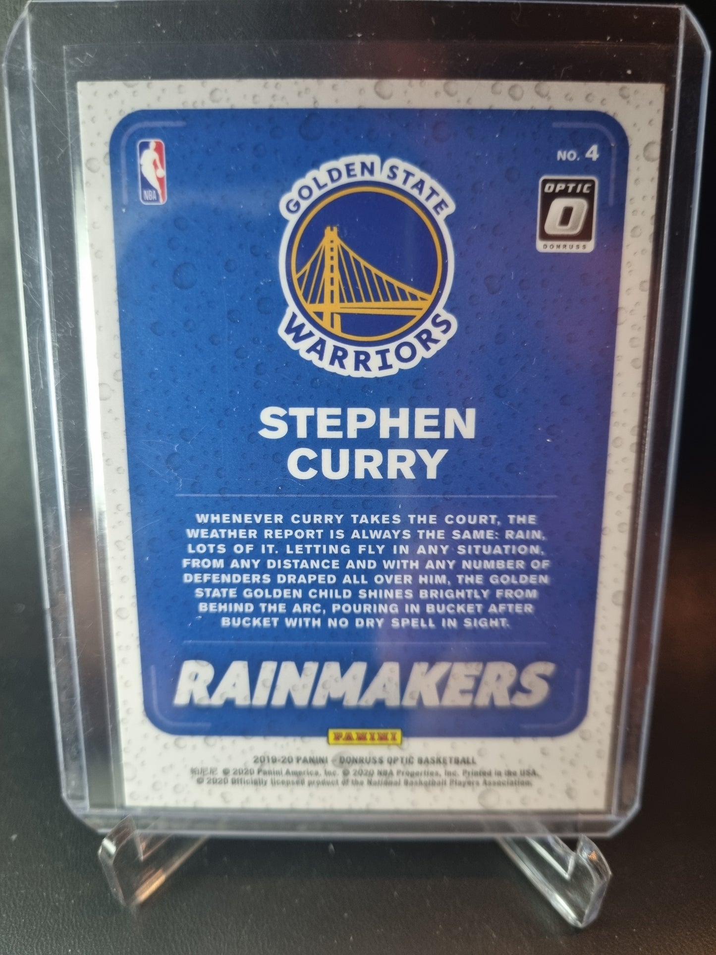 2019-20 Panini Donruss Optic #4 Stephen Curry Rainmakers