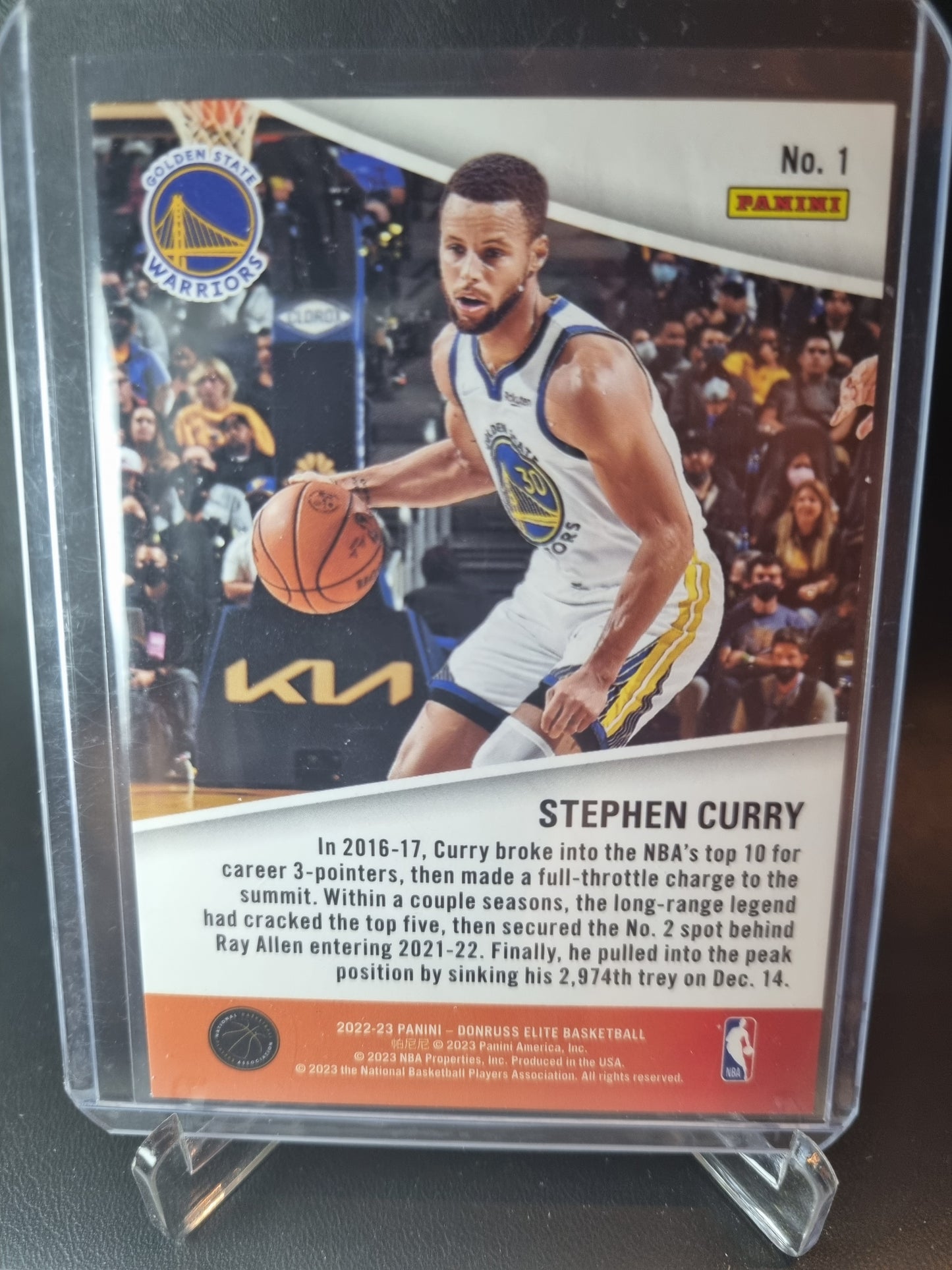 2022-23 Panini Donruss Elite #1 Stephen Curry Full Throttle