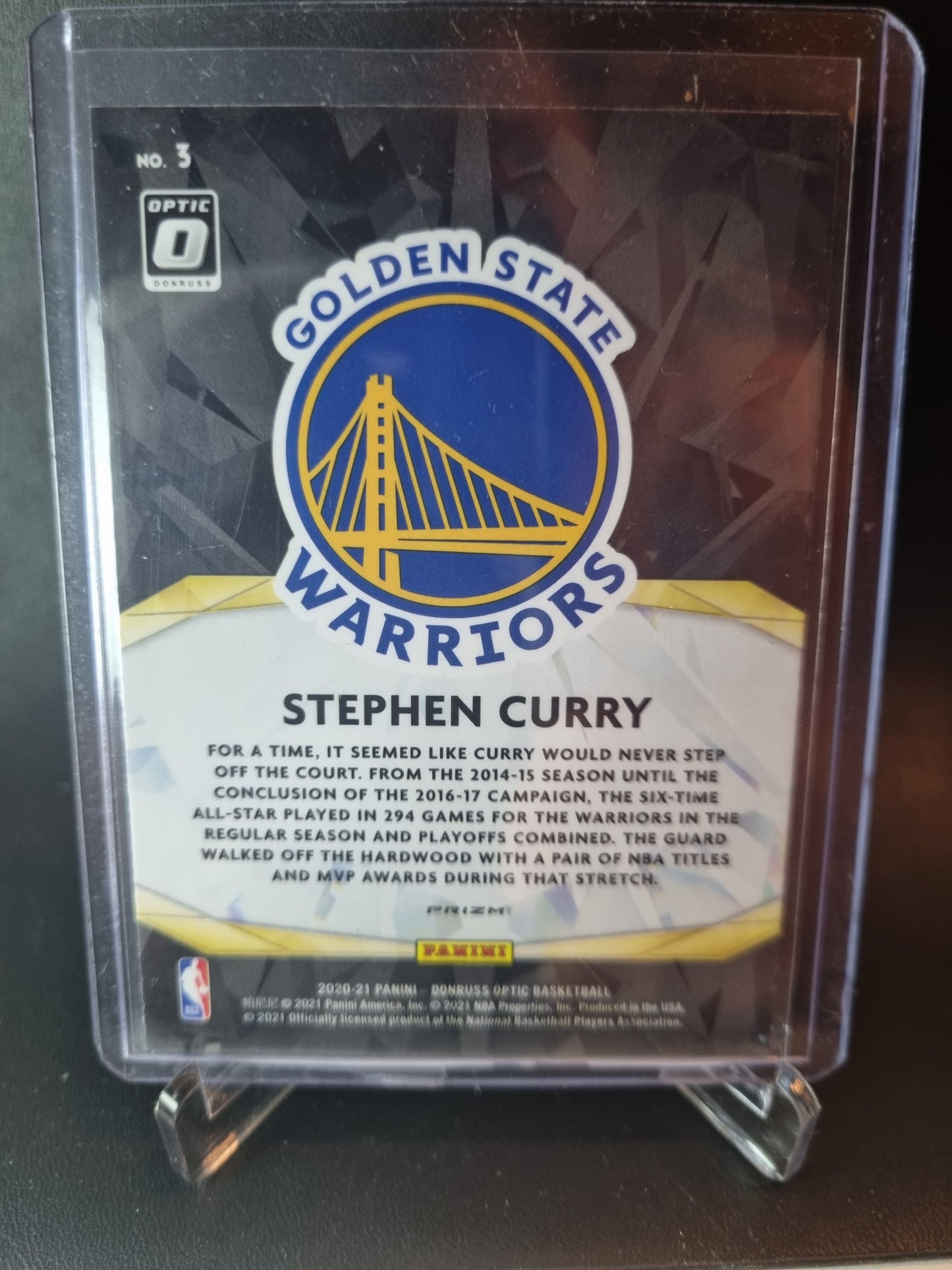 2020-21 Panini Donruss Optic #3 Stephen Curry Winner Stays