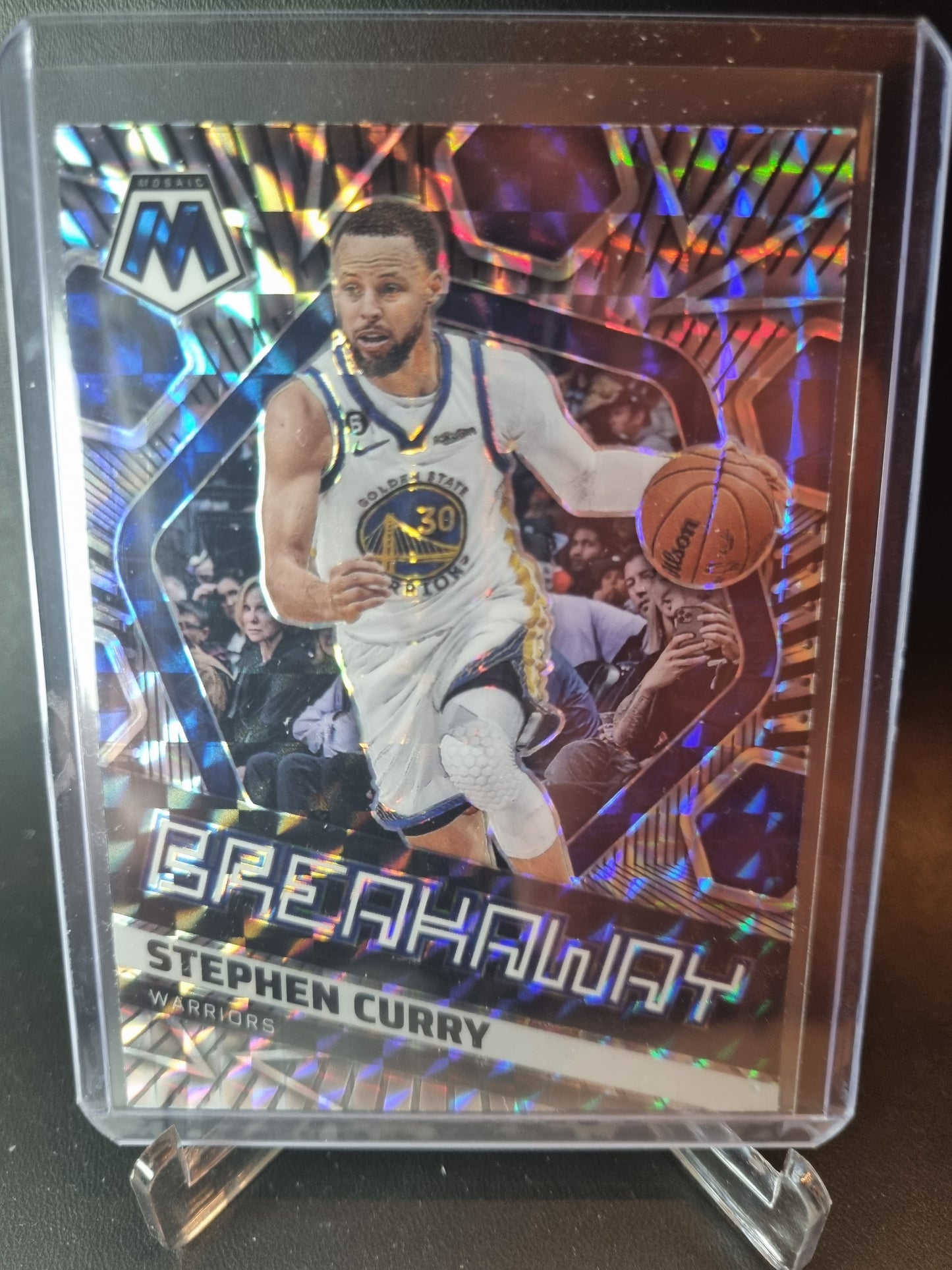 2022-23 Panini Mosaic #3 Stephen Curry Breakaway Mosaic Prizm