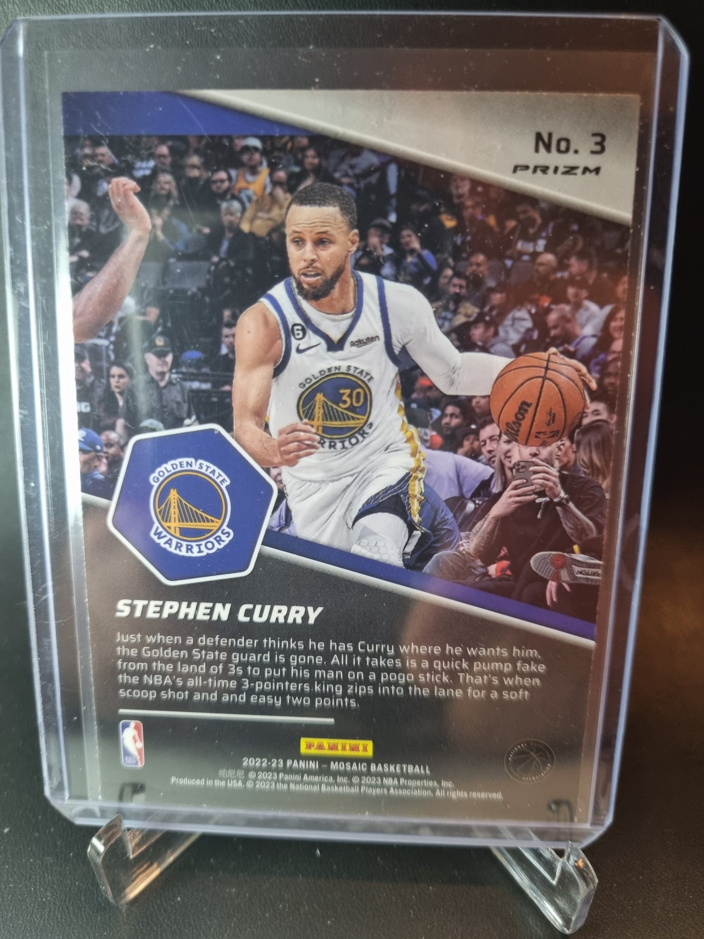 2022-23 Panini Mosaic #3 Stephen Curry Breakaway Mosaic Prizm