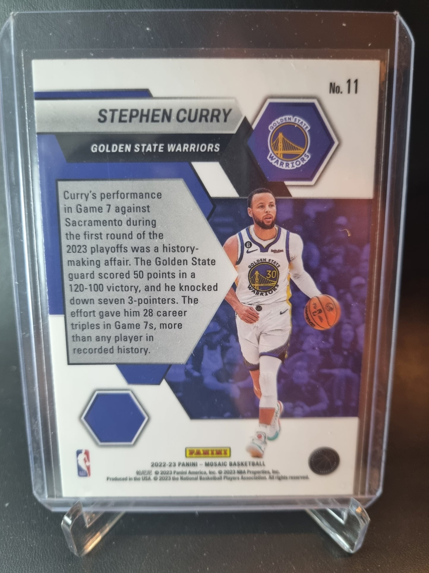 2022-23 Panini Mosaic #11 Stephen Curry Montage