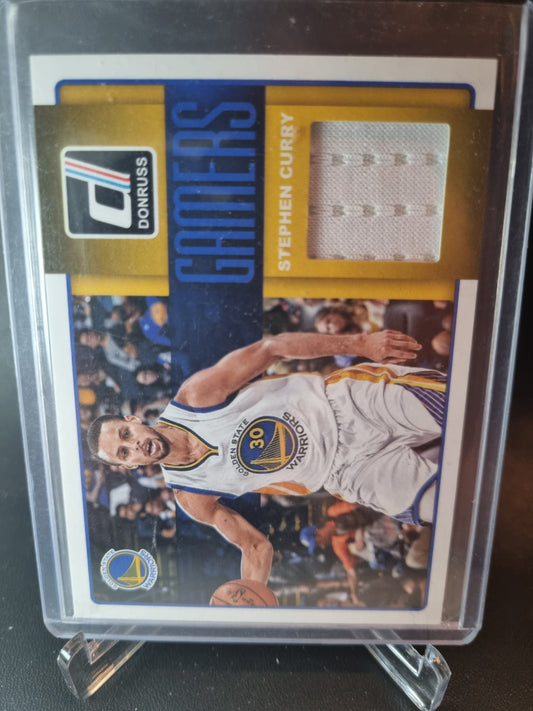 2014-15 Panini Donruss #40 Stephen Curry Gamers Patch Game Worn