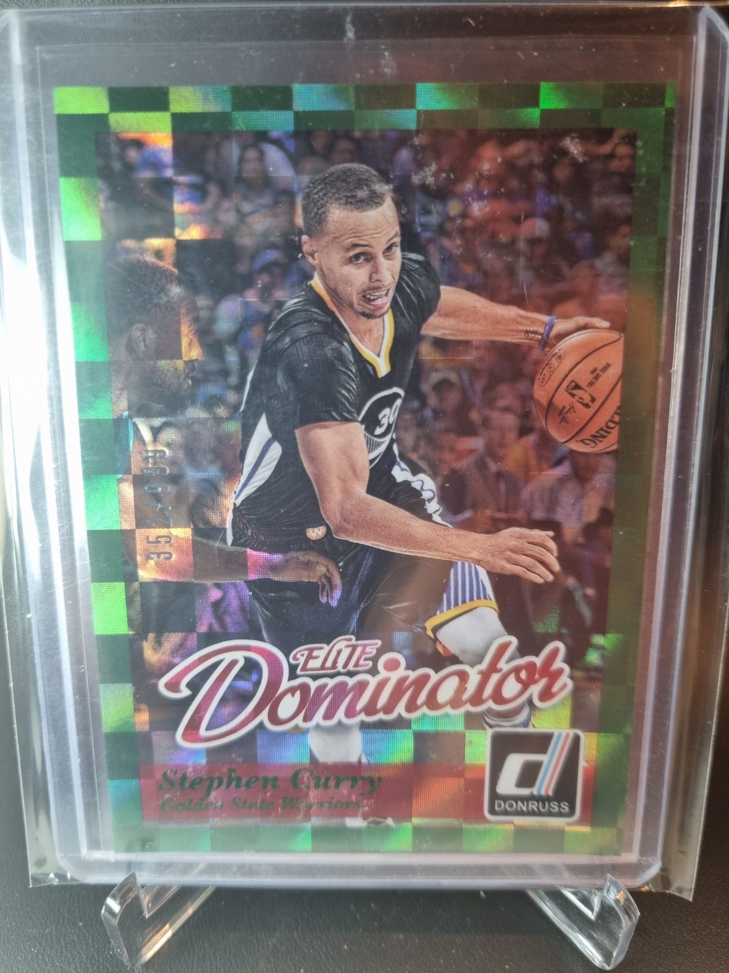 2014-15 Panini Donruss #5 Stephen Curry Elite Dominators Green 352/999