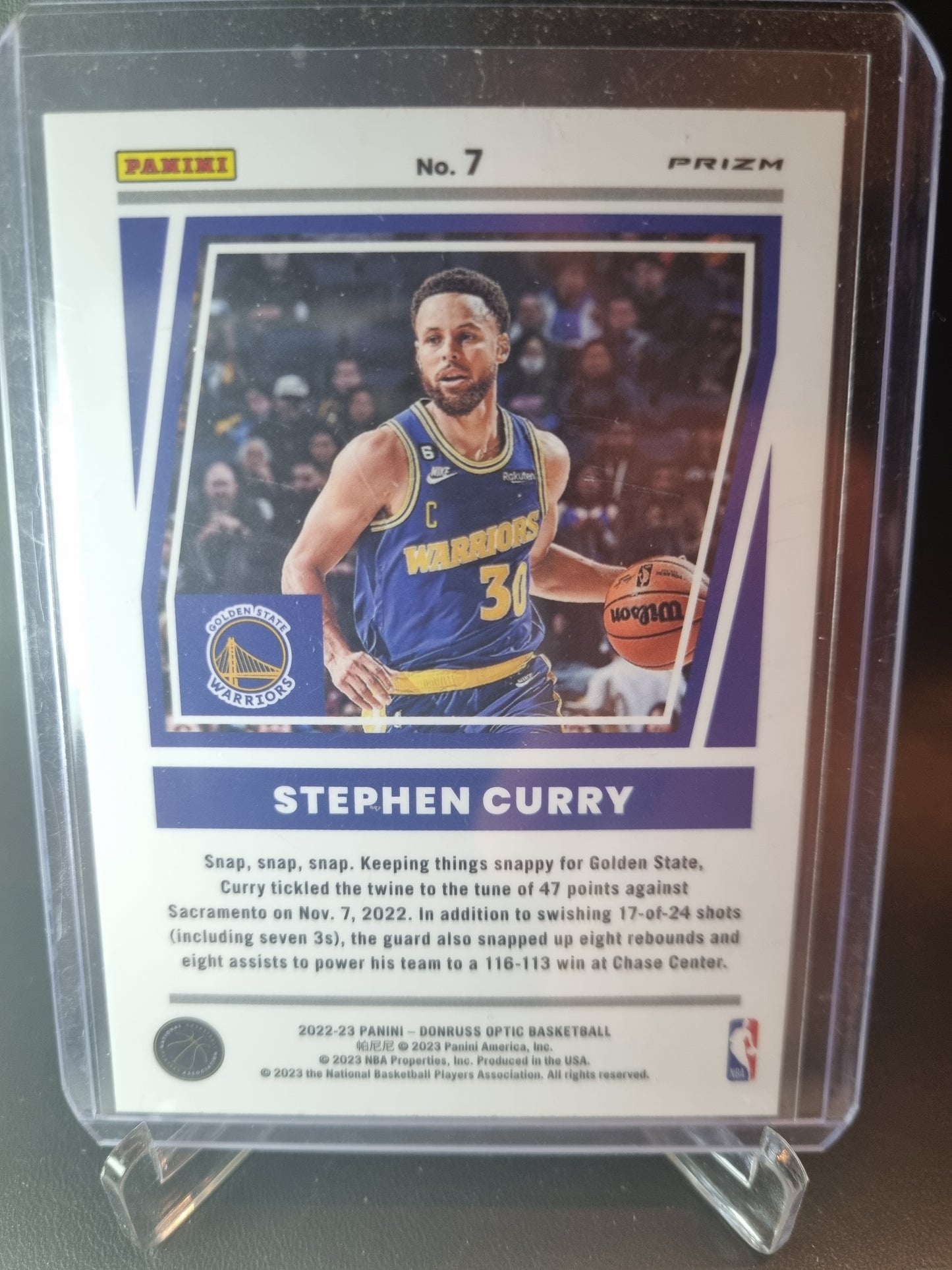 2022-23 Panini Donruss #7 Stephen Curry Elite Dominators Silver