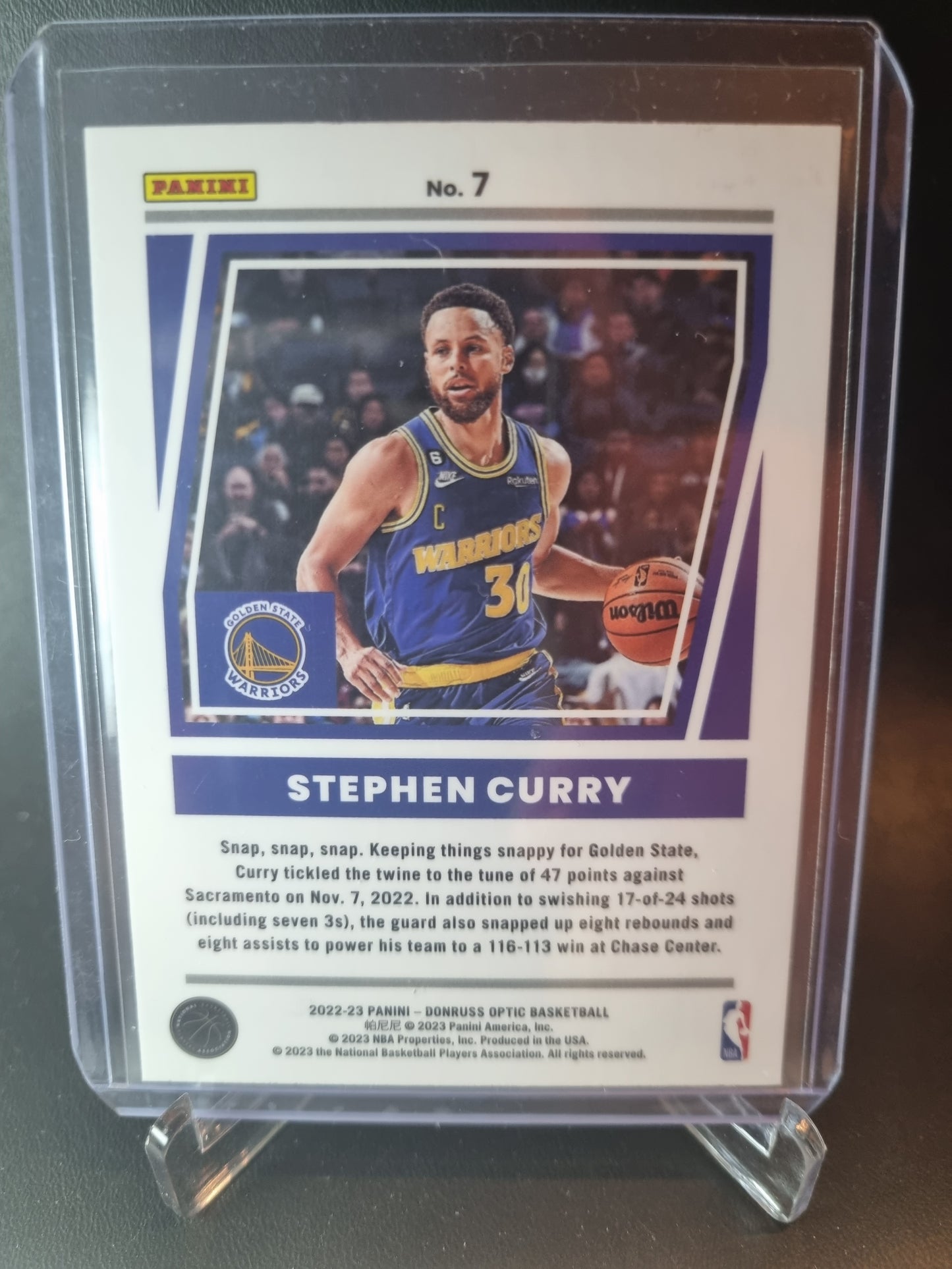 Copy of 2022-23 Panini Donruss #7 Stephen Curry Elite Dominators