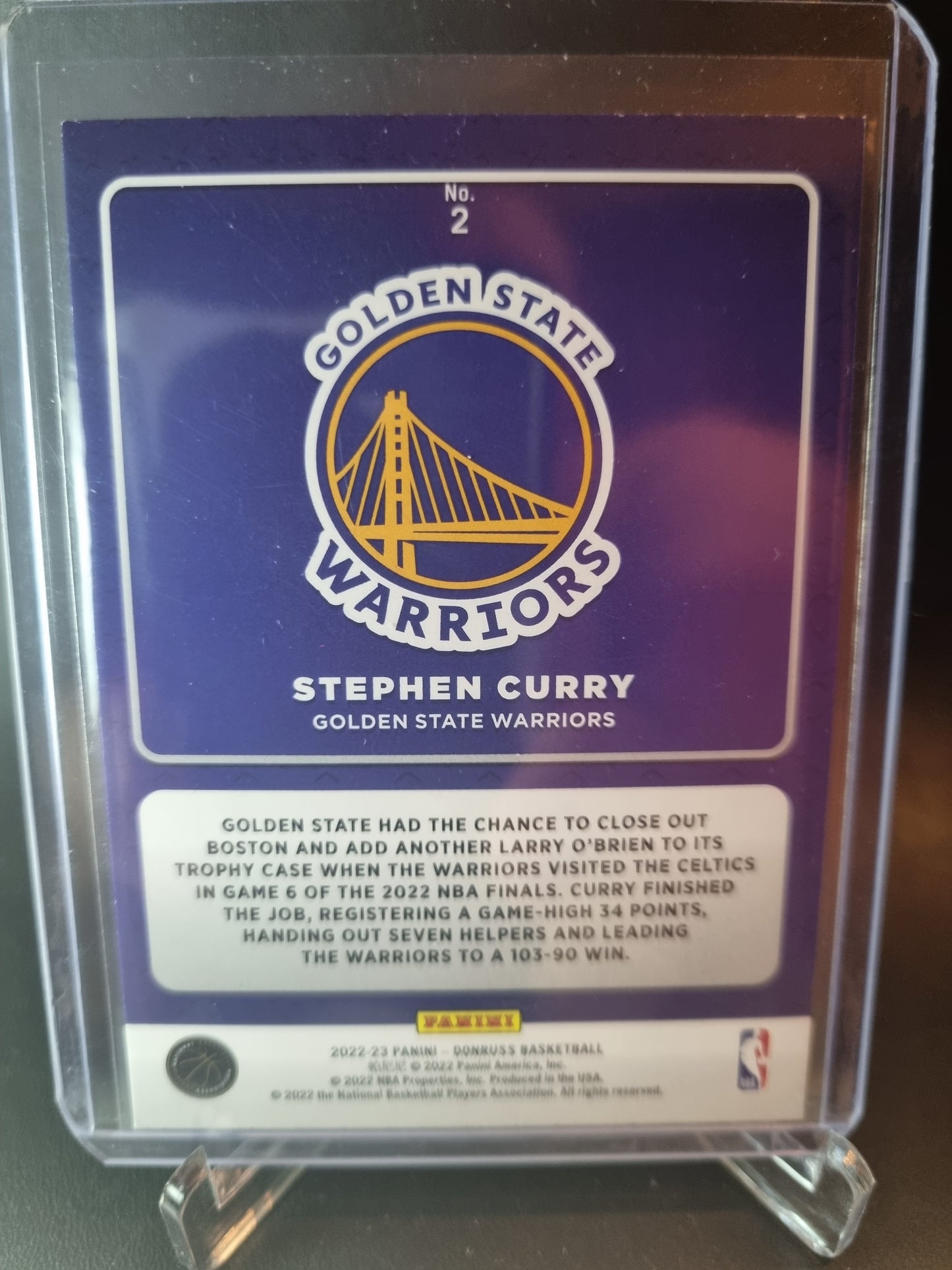 Copy of 2022-23 Panini Donruss #2 Stephen Curry Production Line