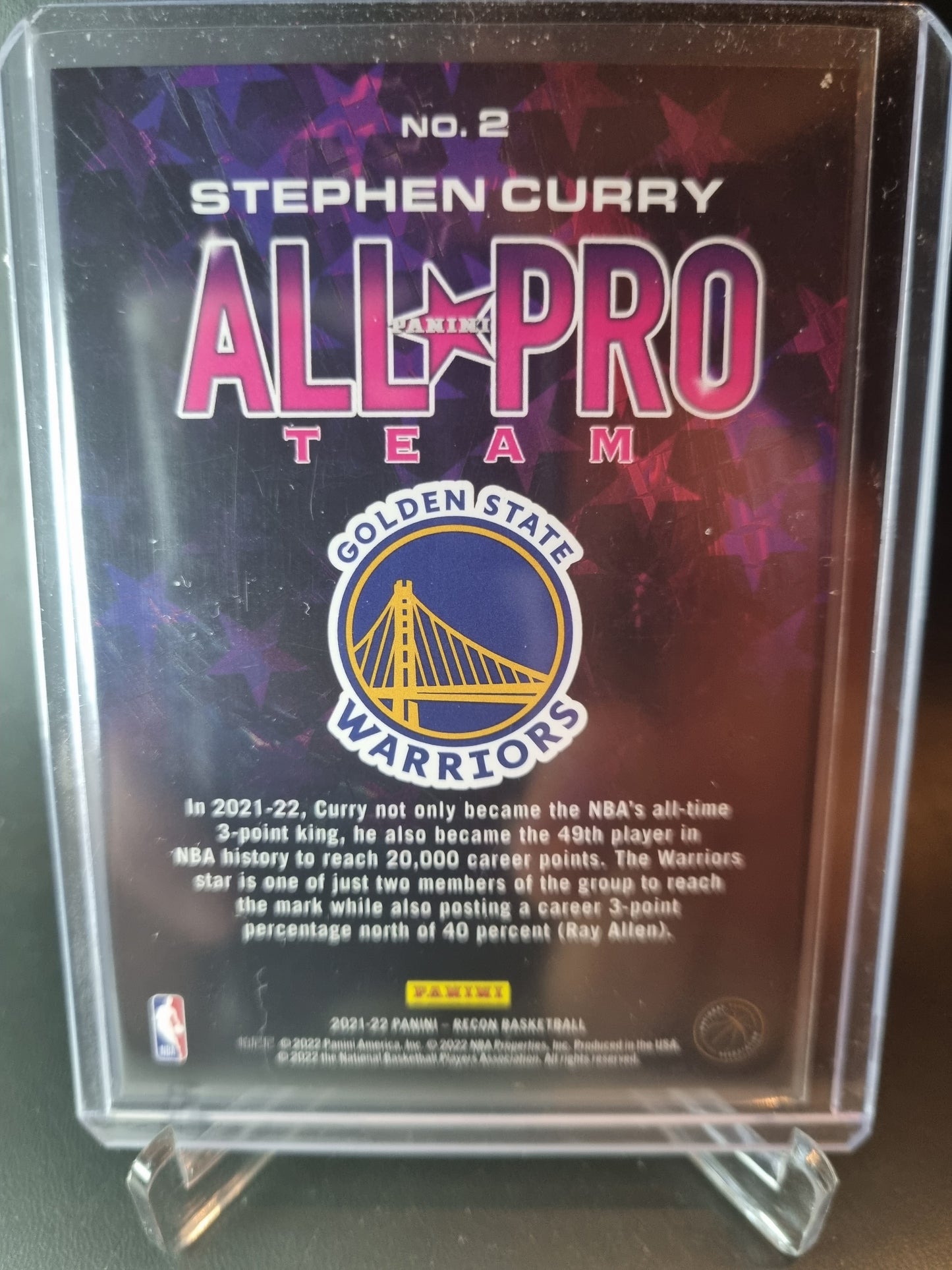 2021-22 Panini Recon #2 Stephen Curry All Pro Team