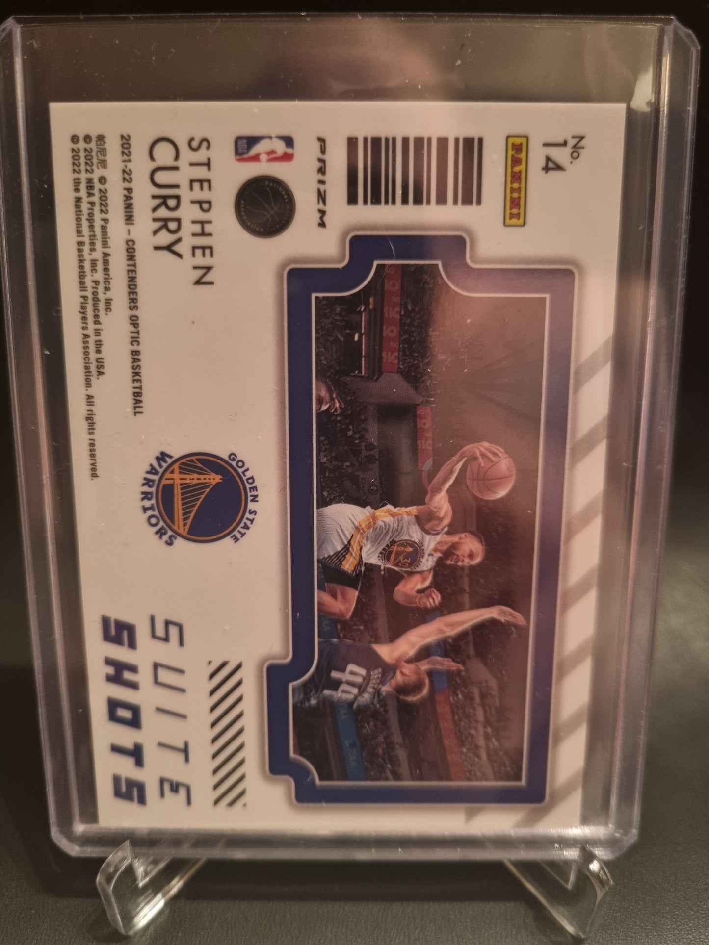 2021-22 Panini Contenders #14 Stephen Curry Suite Shots Silver
