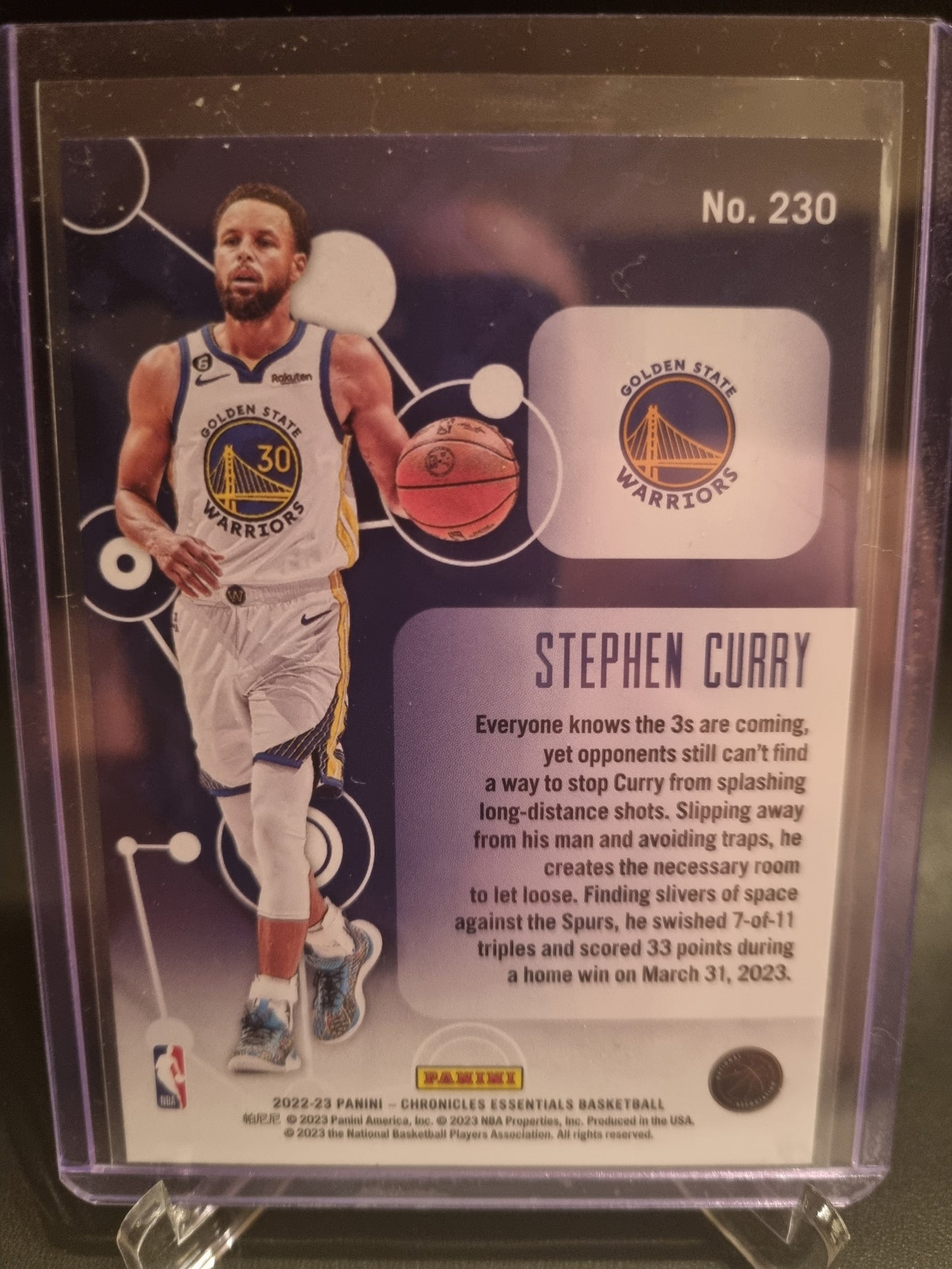 2022-23 Panini Chronicles #230 Stephen Curry Essentials