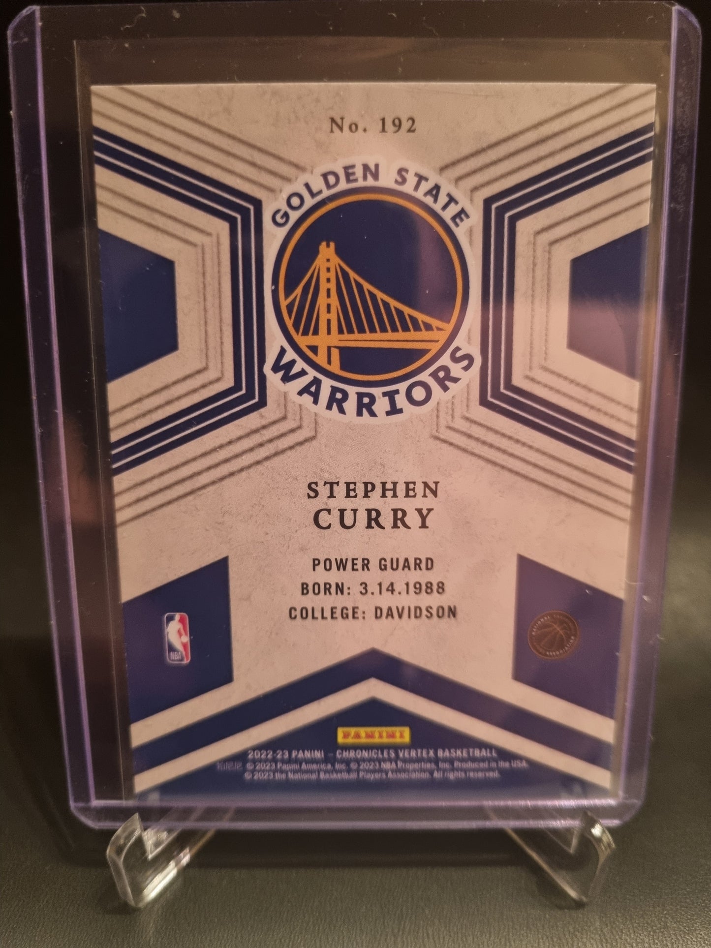 2022-23 Panini Chronicles #192 Stephen Curry Season Vertex