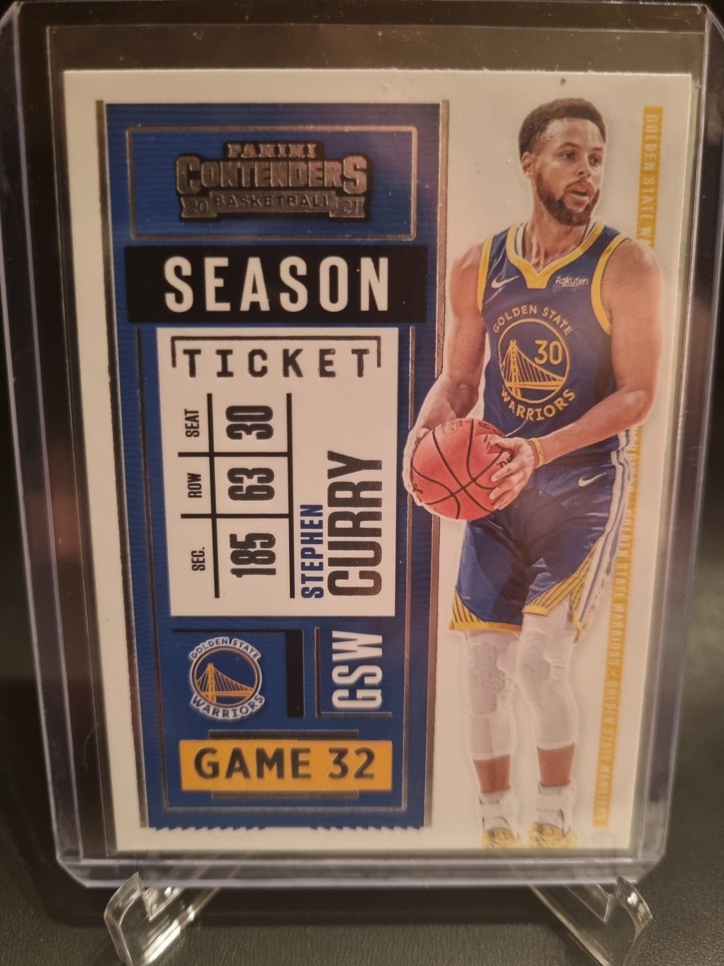 2020-21 Panini Contenders #20 Stephen Curry Season Ticket