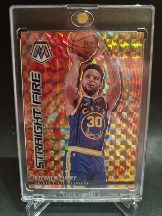 2020-21 Panini Mosaic #5 Stephen Curry Straight Fire