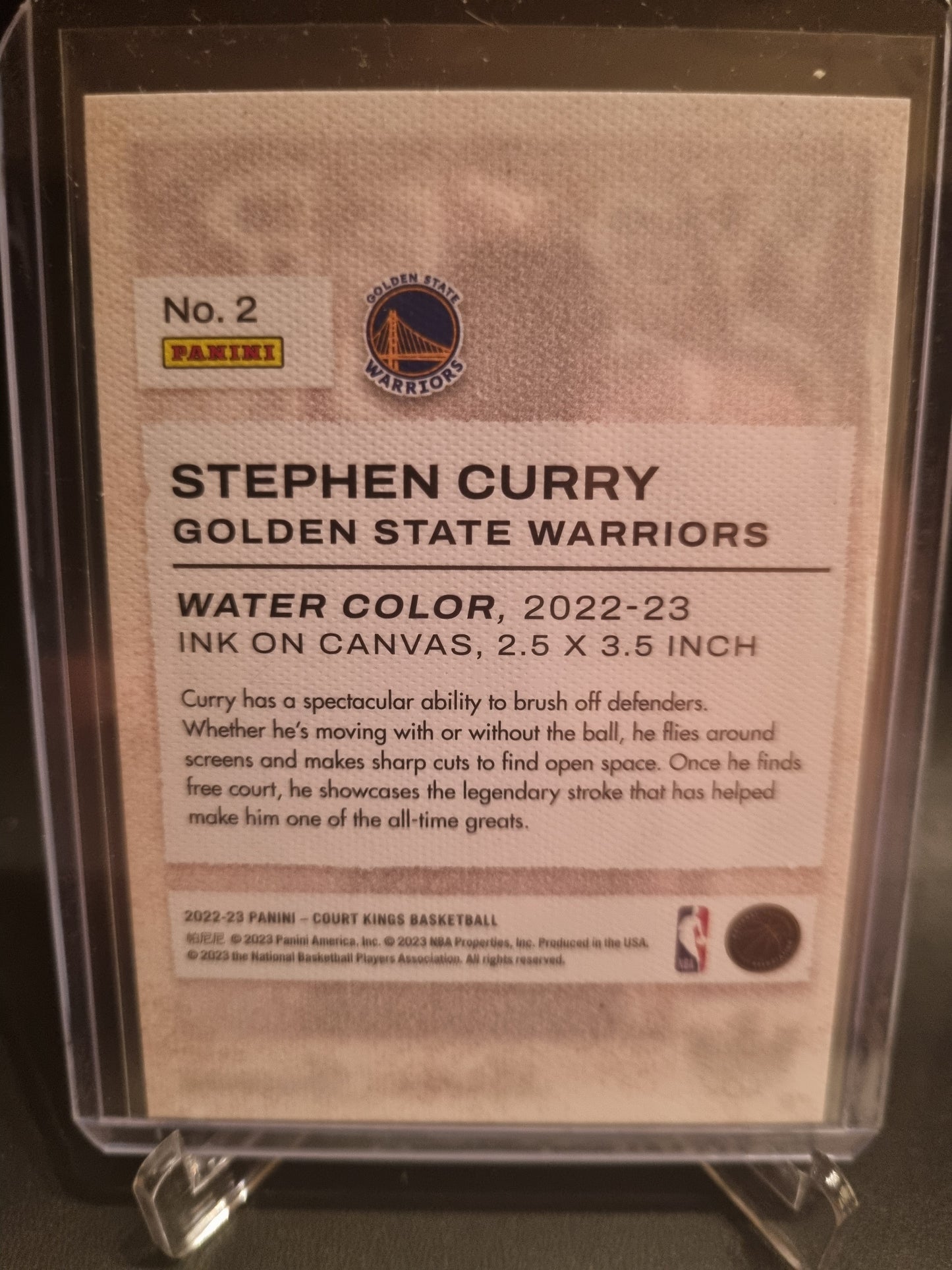 2022-23 Panini Court Kings #2 Stephen Curry Water Color