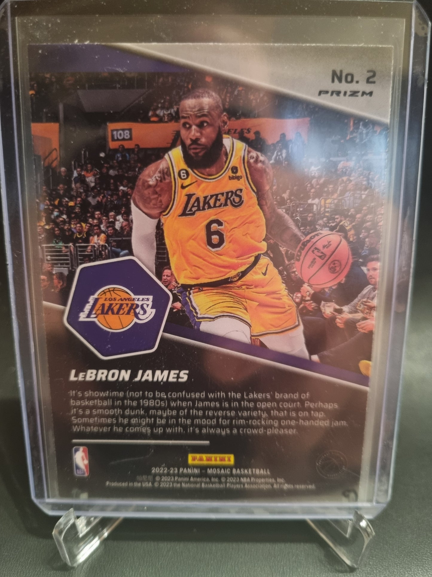 2022-23 Panini Mosaic #2 Lebron James Breakaway