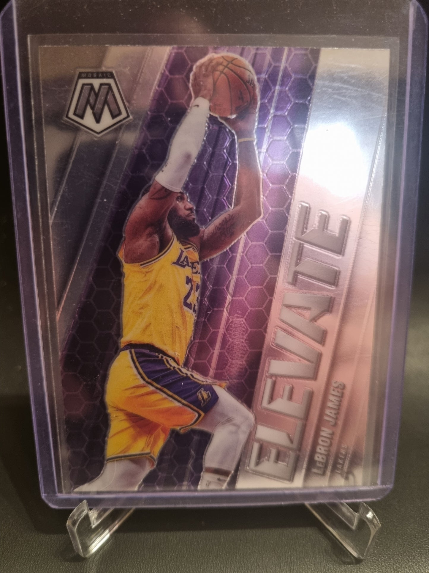 2020-21 Panini Mosaic #23 Lebron James Elevate