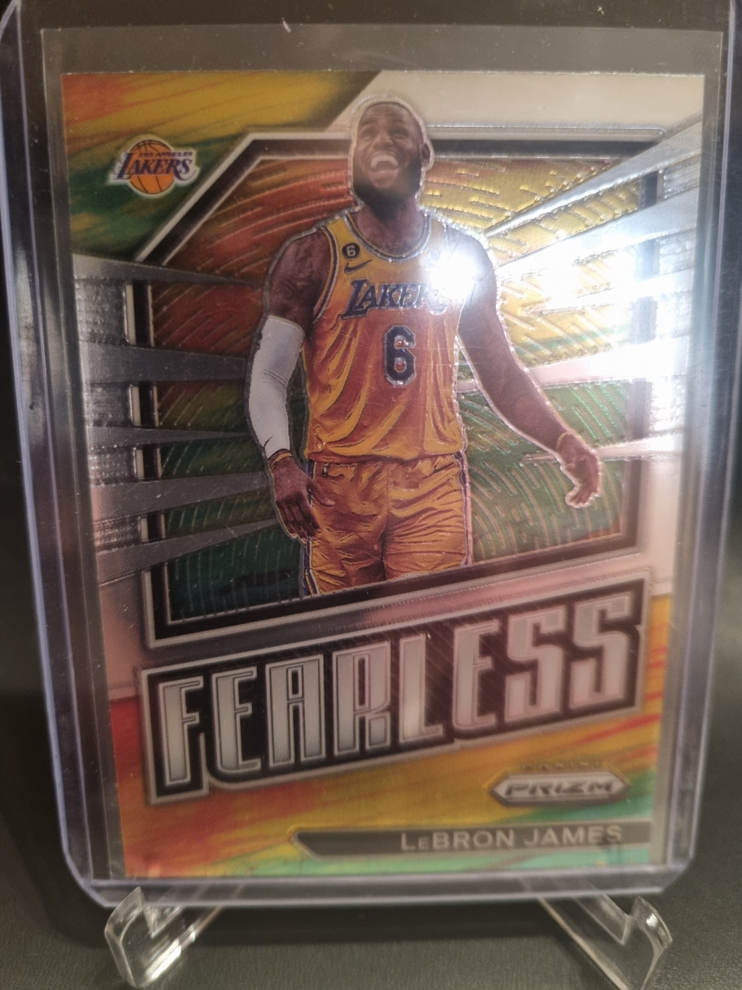 2022-23 Panini Prizm #18 Lebron James Fearless