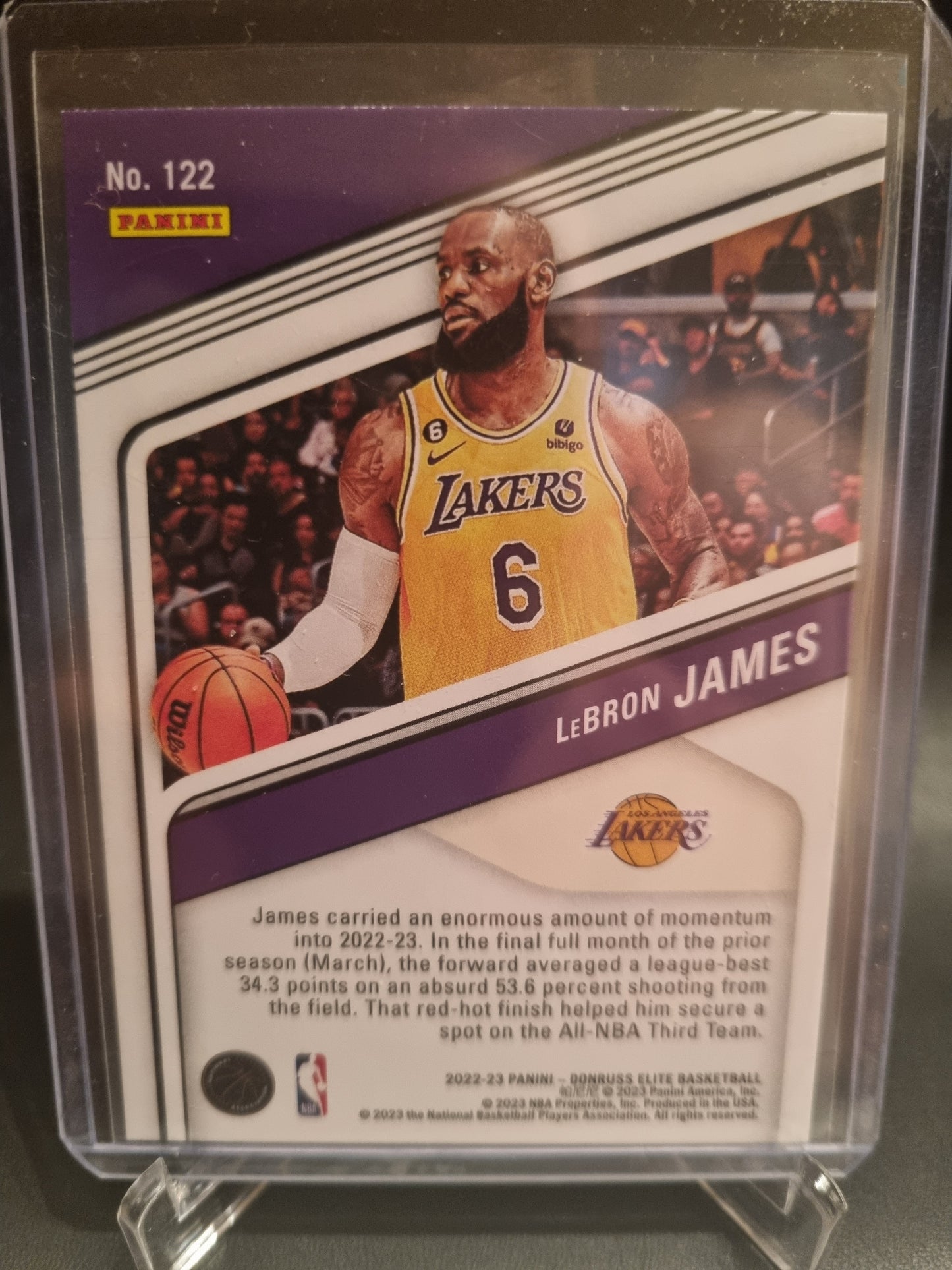 2021-22 Panini Donruss Elite #122 Lebron James