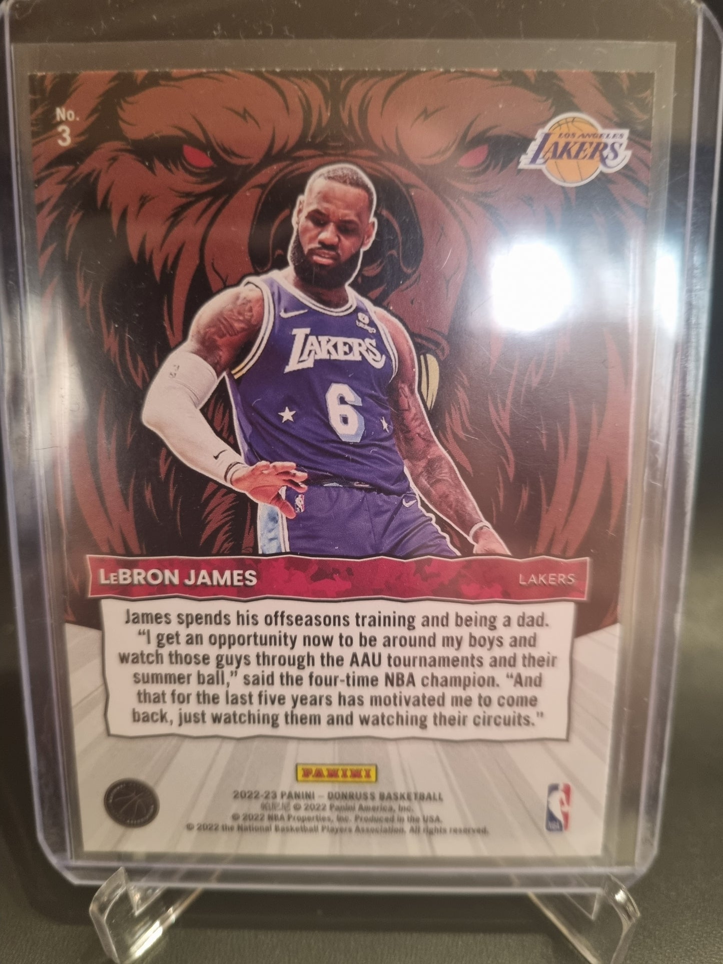 2022-23 Panini Donruss #3 Lebron James Unleashed