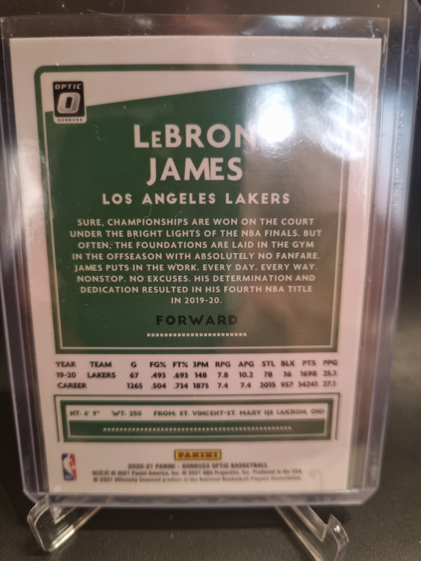 2020-21 Panini Donruss Optic #13 Lebron James