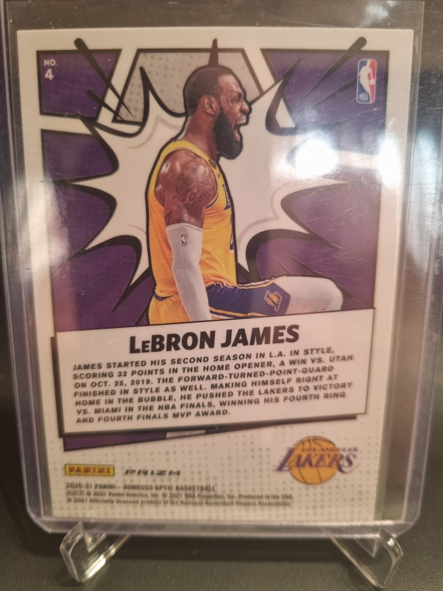 2020-21 Panini Donruss Optic #4 Lebron James My House Prizm