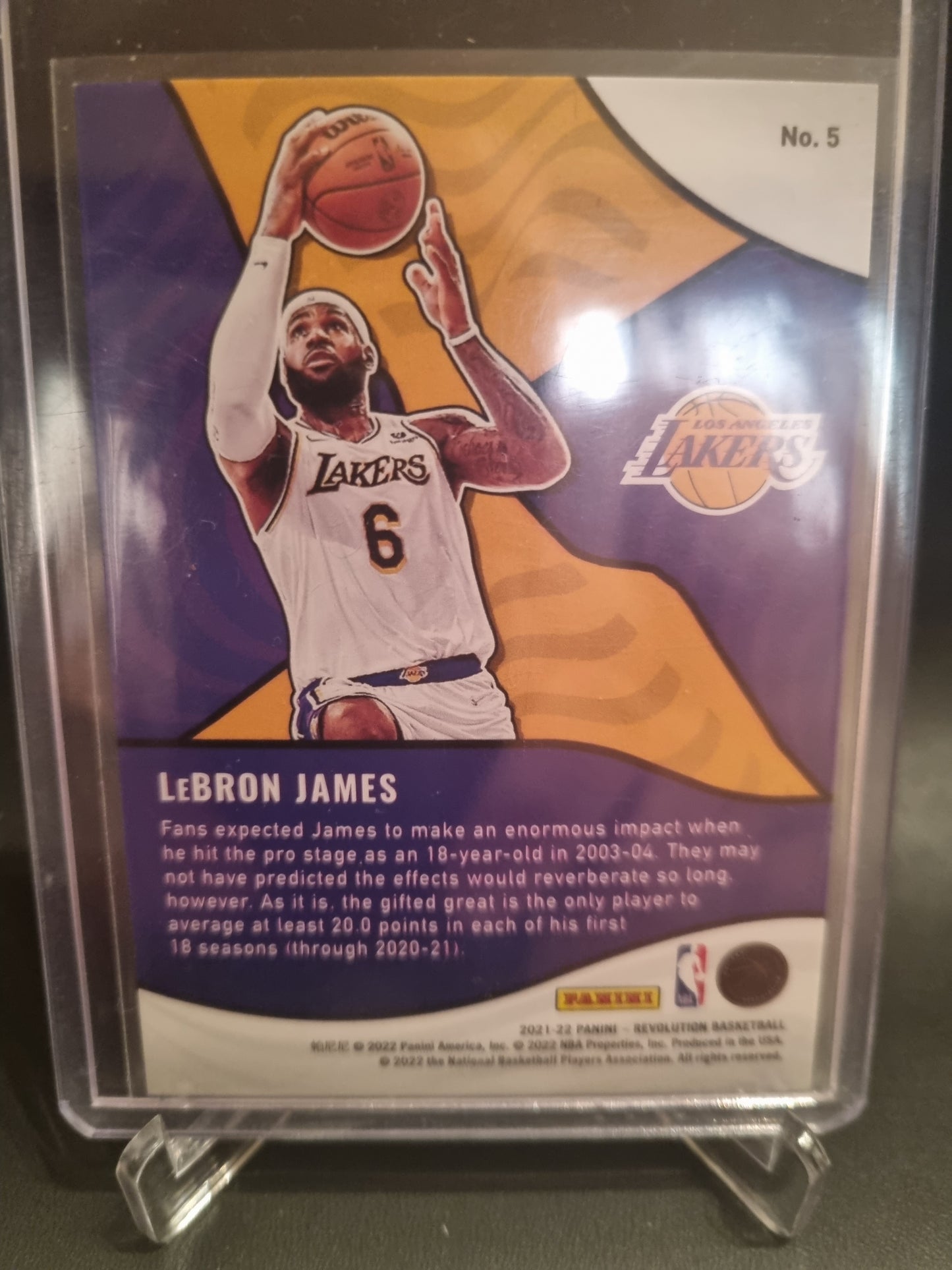 2021-22 Panini Revolution #5 Lebron James Shock Wave