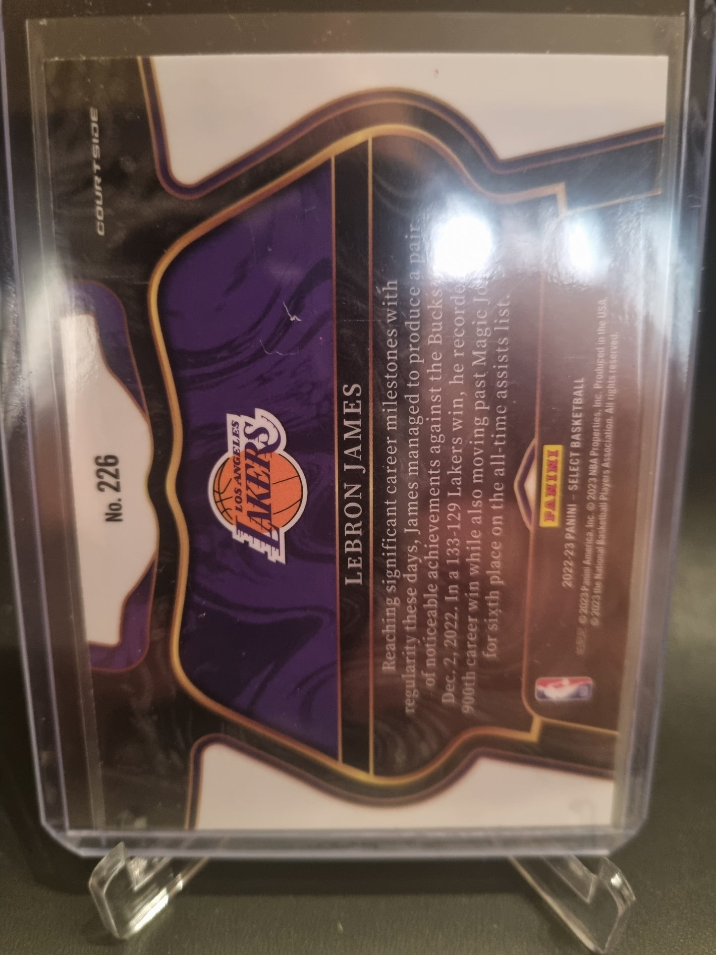 2022-23 Panini Select #226 Lebron James