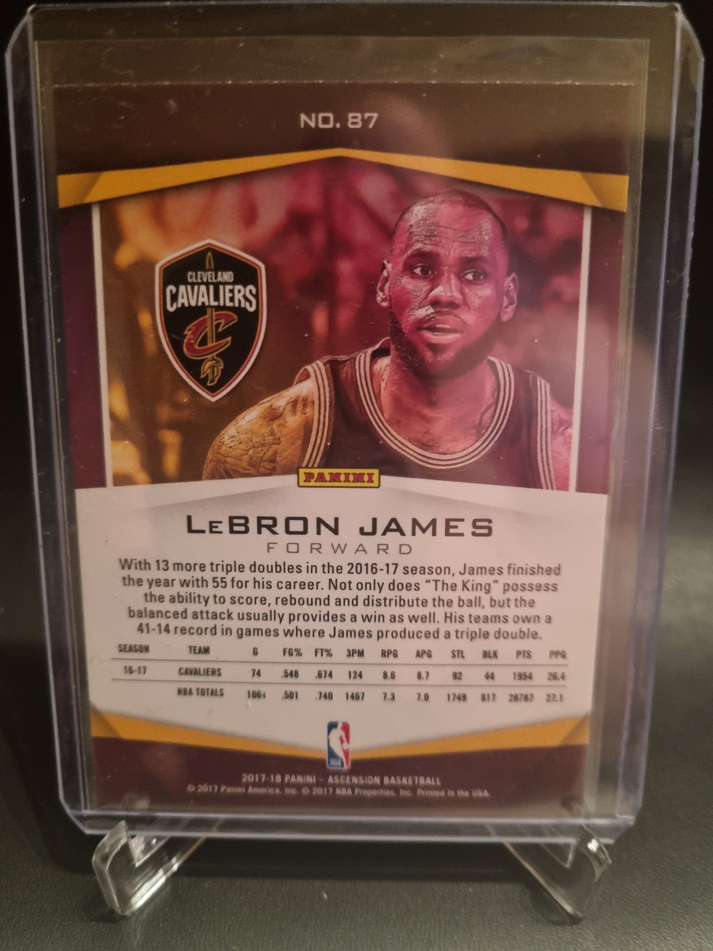 2017- 18 Panini Ascension #87 Lebron James