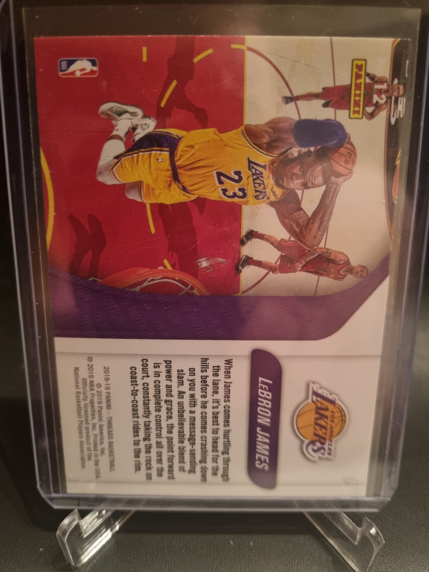 2018-19 Panini Threads #12 Lebron James In Motion