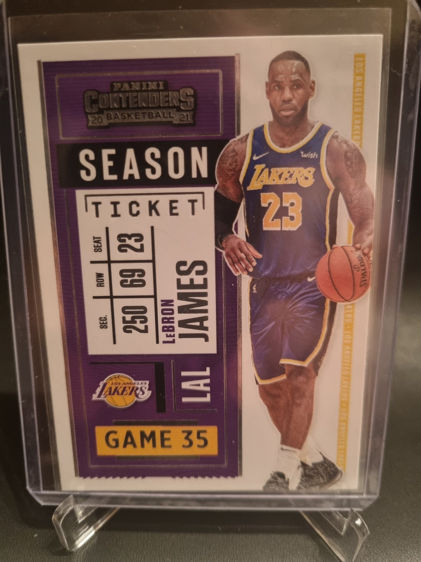 2021-22 Panini Contenders #81 Lebron James Season Ticket