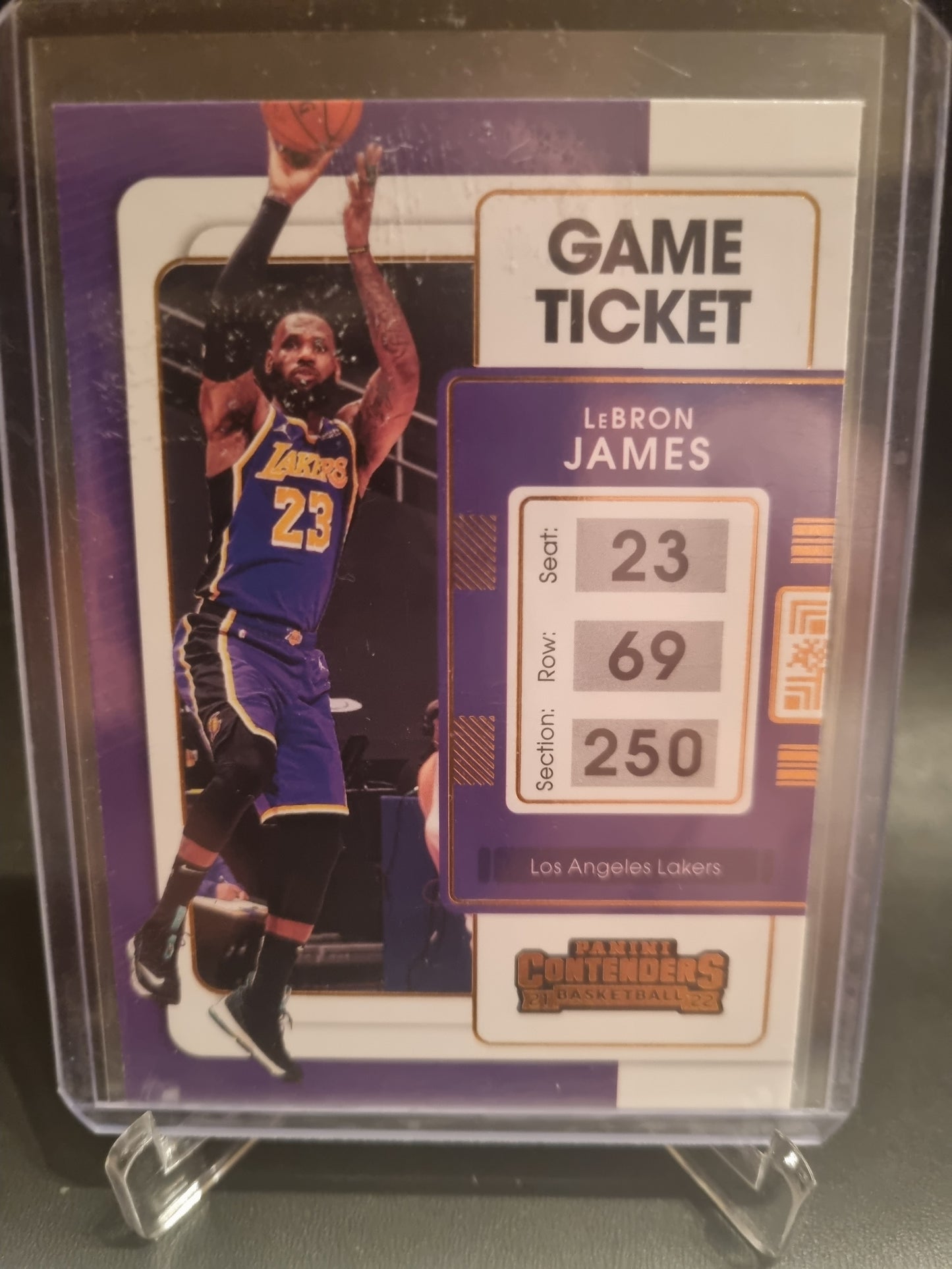 2021-22 Panini Contenders #62 Lebron James Game Ticket