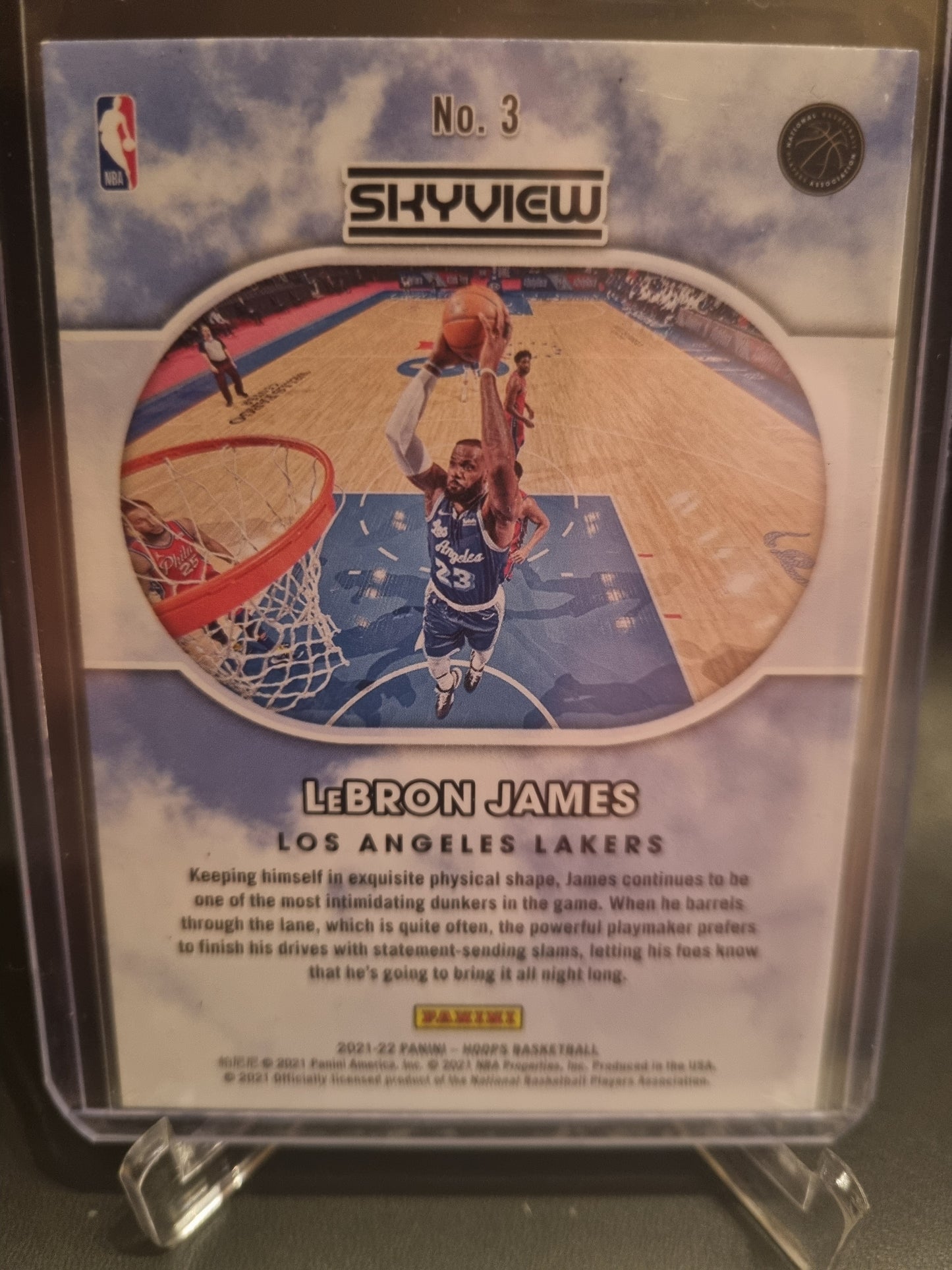 2021-22 Panini Hoops #3 Lebron James Sky View