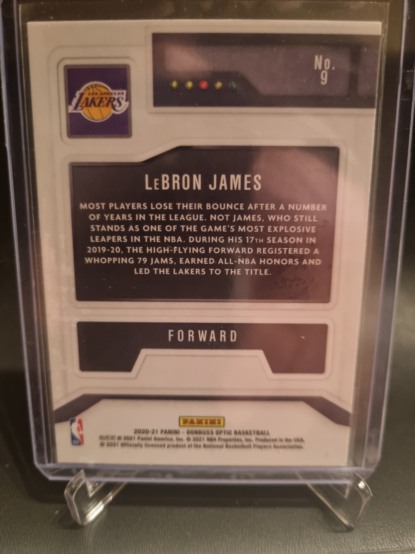 2020-21 Panini Donruss Optic #9 Lebron James T Minus