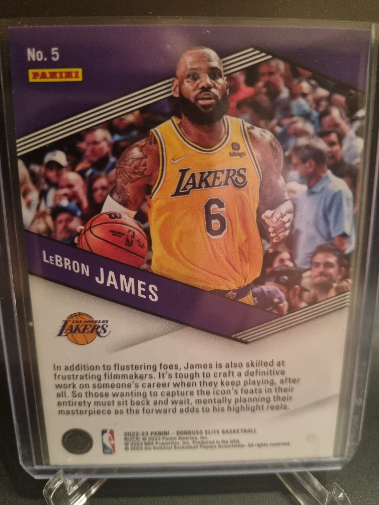 2022-23 Panini Donruss Elite #5 Lebron James O