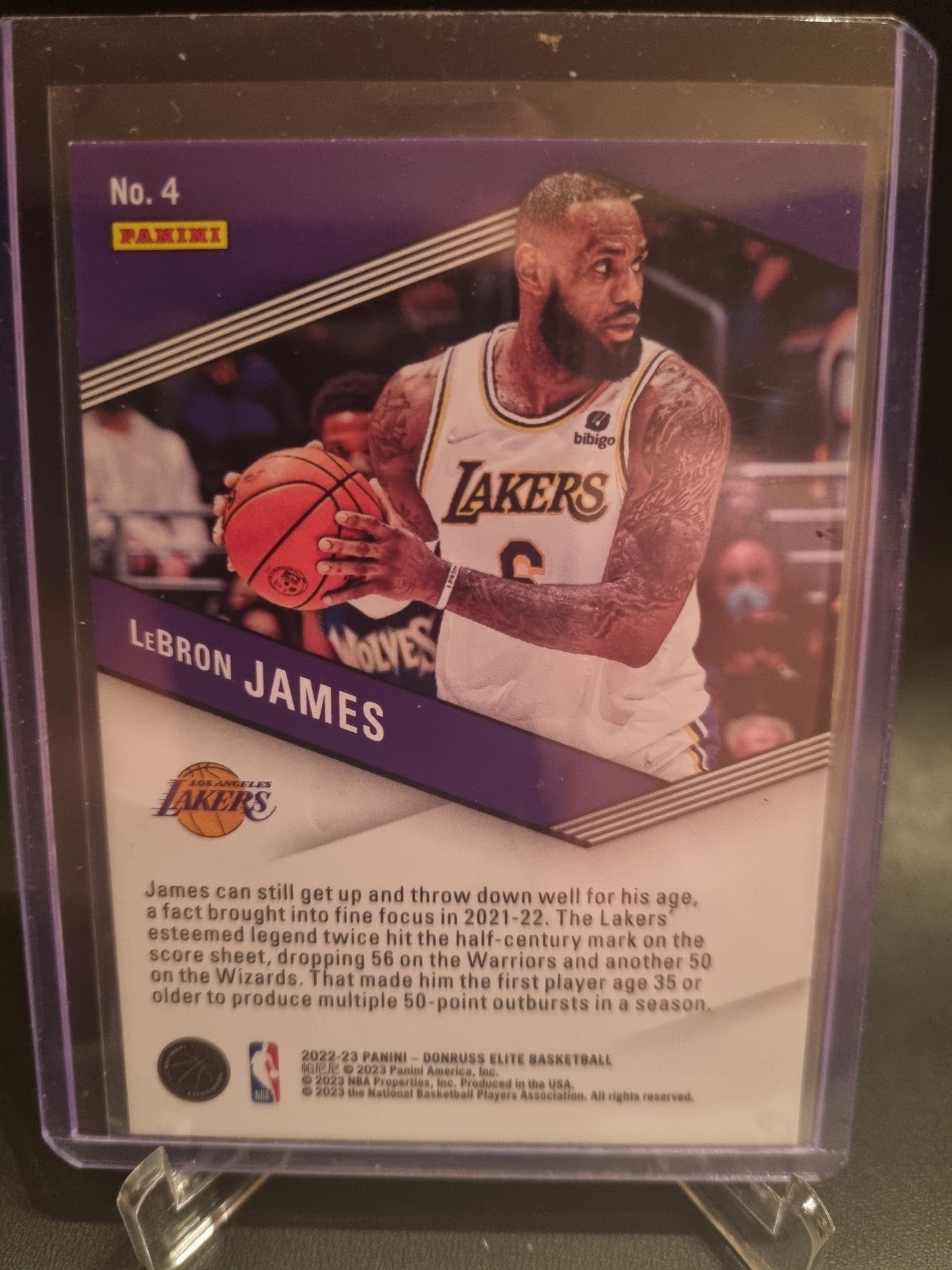 2022-23 Panini Donruss Elite #4 Lebron James R