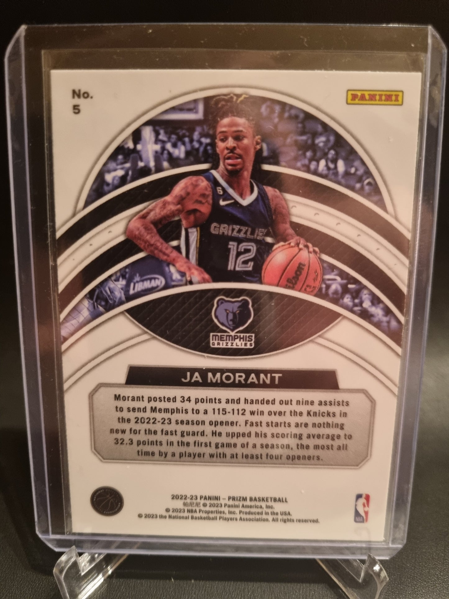 2021-22 Panini Prizm #5 JA Morant Dominance