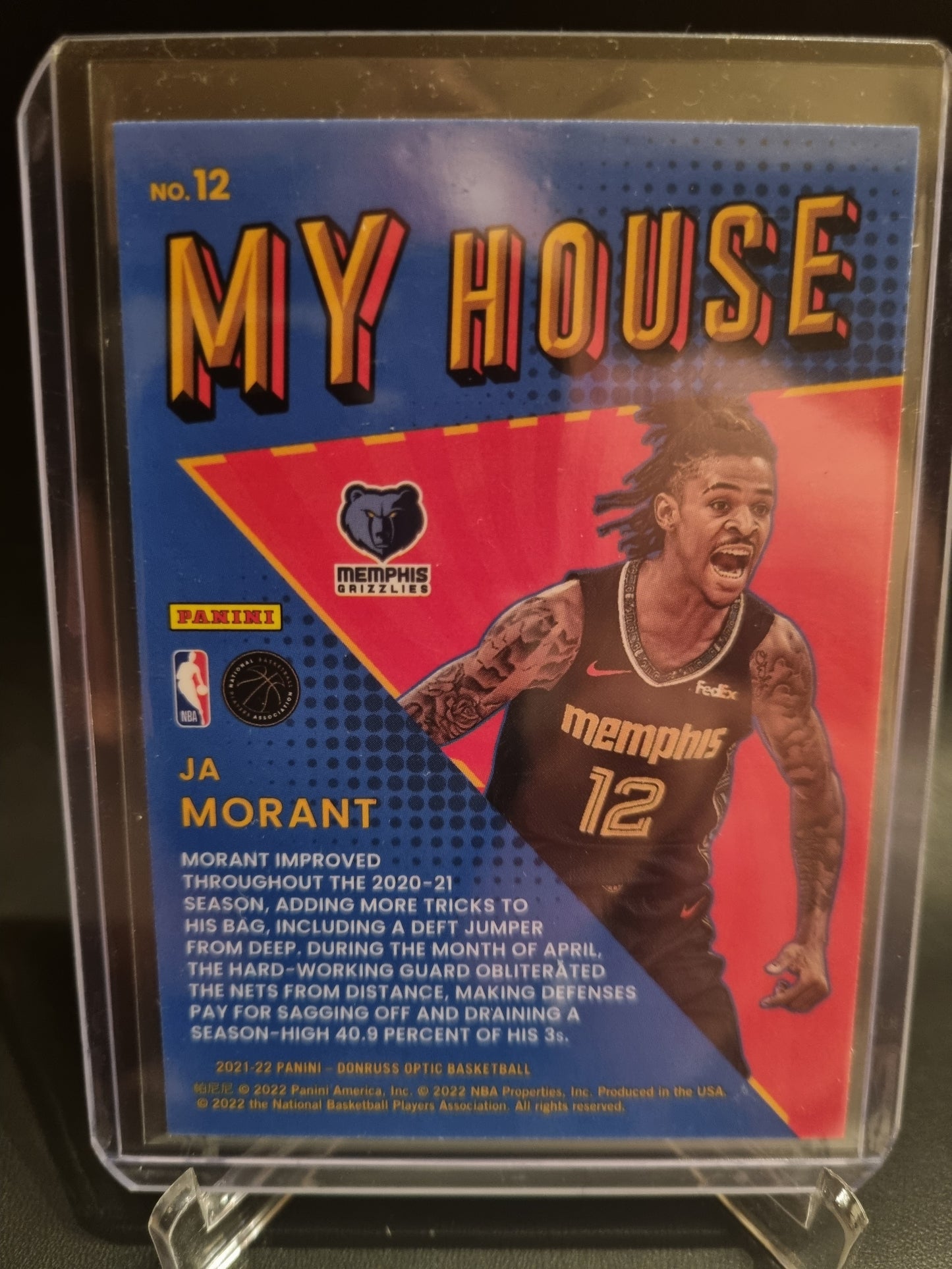 2021-22 Panini Donruss Optic #12 JA Morant My House