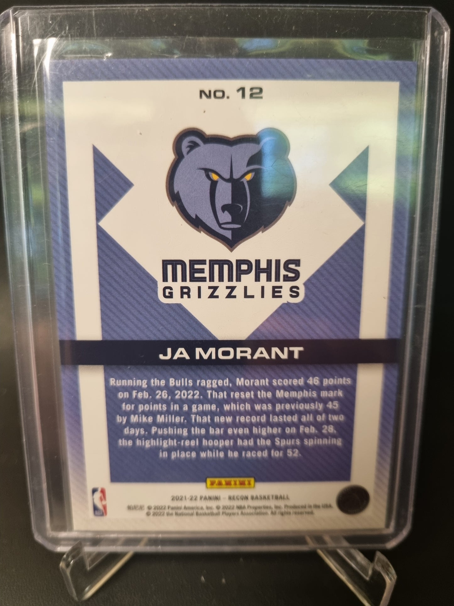 2021-22 Panini Recon #12 JA Morant