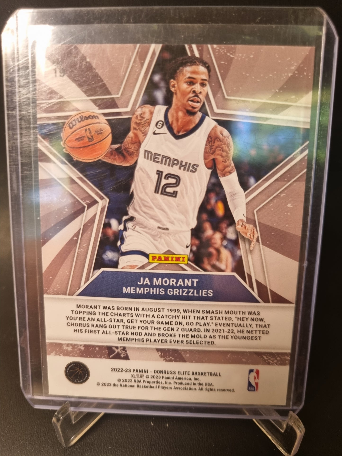 2022-23 Panini Donruss Elite #19 JA Morant Star Status